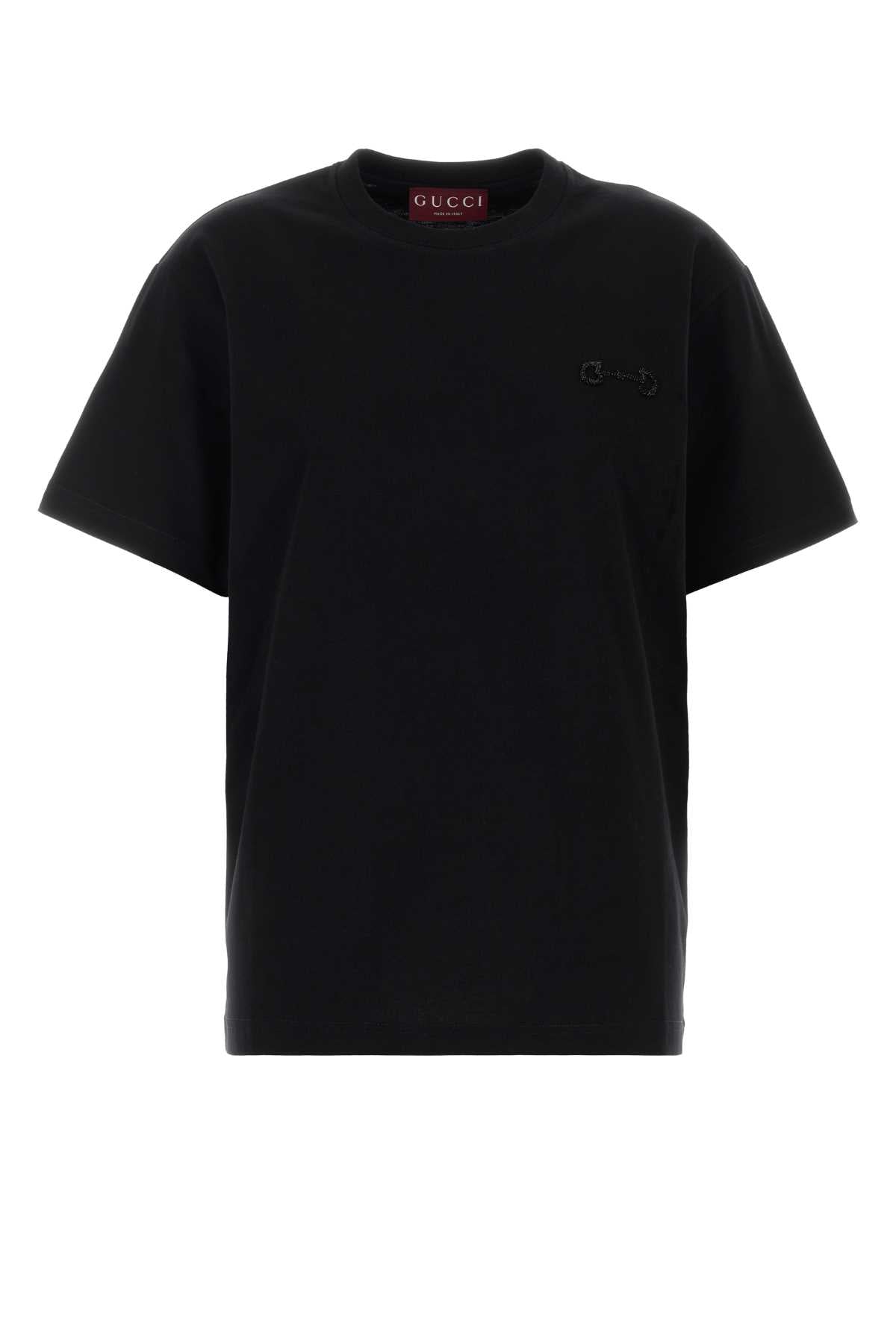 Gucci Women Black Cotton T-Shirt GUCCI