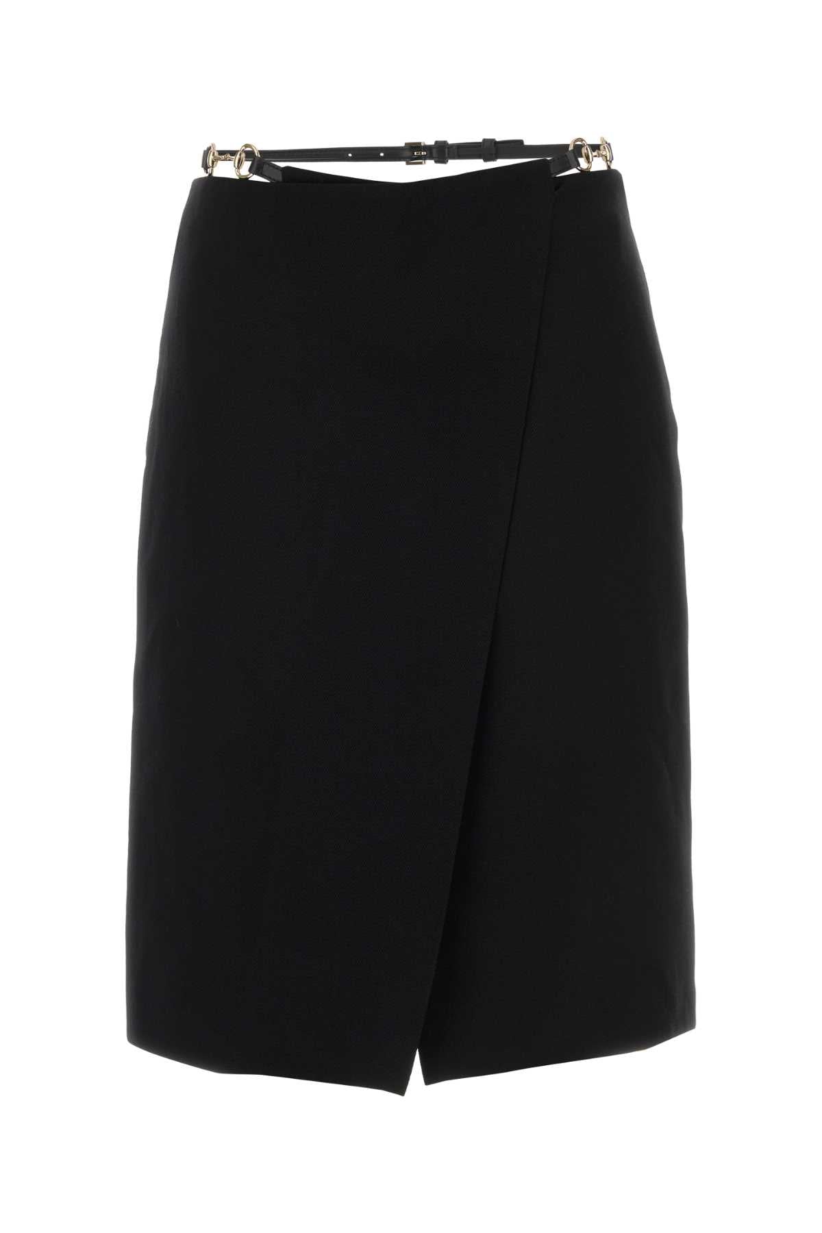 Gucci Women Black Wool Skirt GUCCI