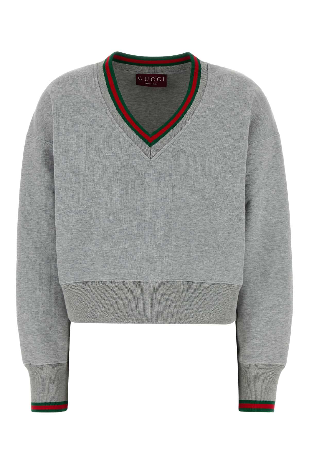 Gucci Women Grey Cotton Blend Sweatshirt GUCCI