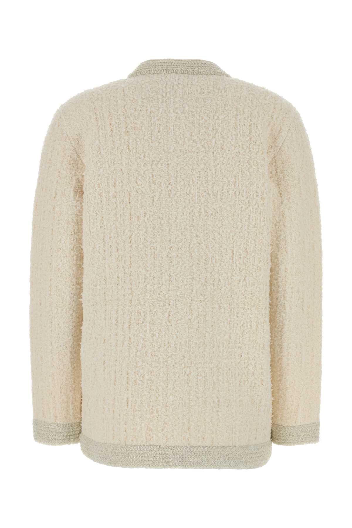 Gucci Women Ivory Stretch Boucle Cardigan GUCCI