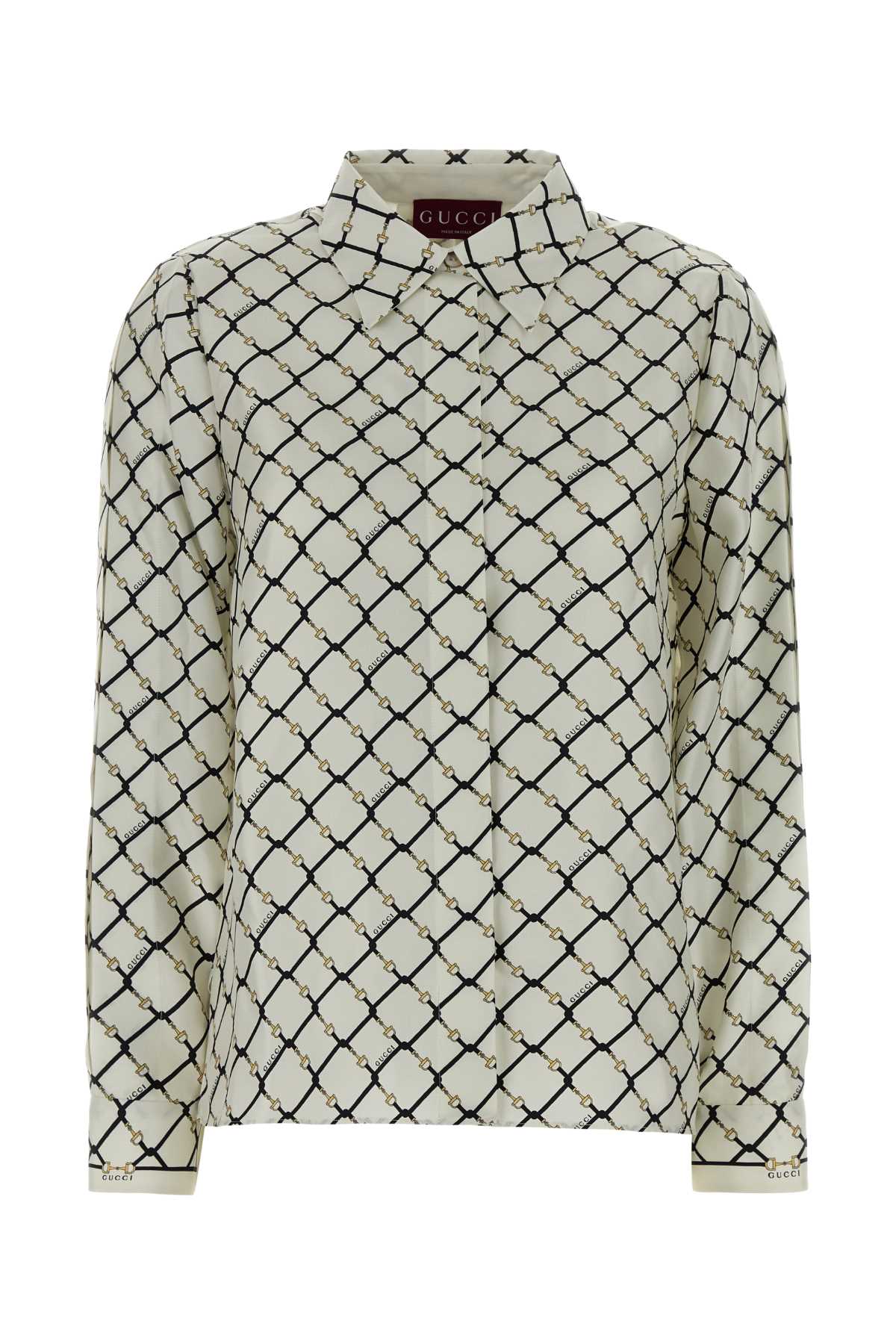 Gucci Women Printed Silk Shirt GUCCI