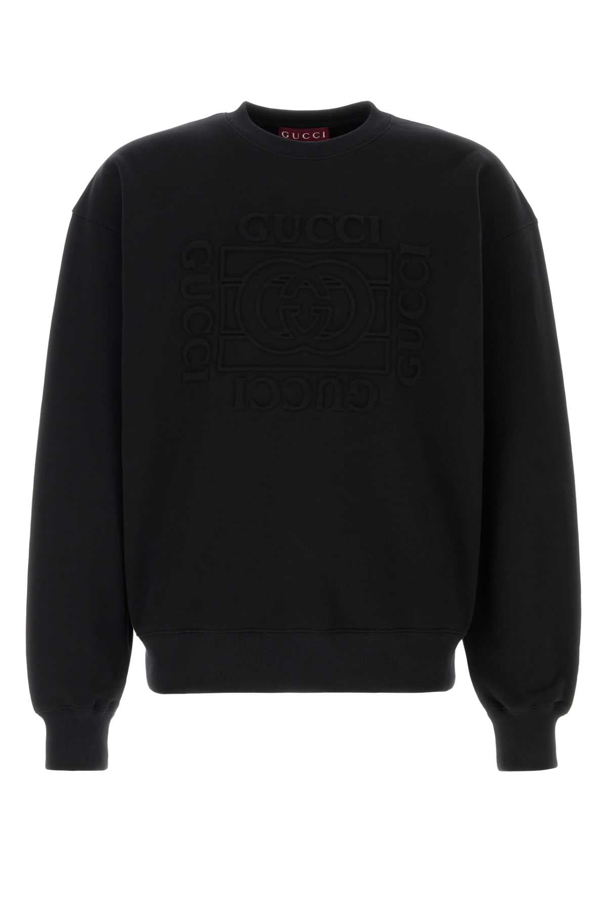 Gucci Men Black Cotton Sweatshirt