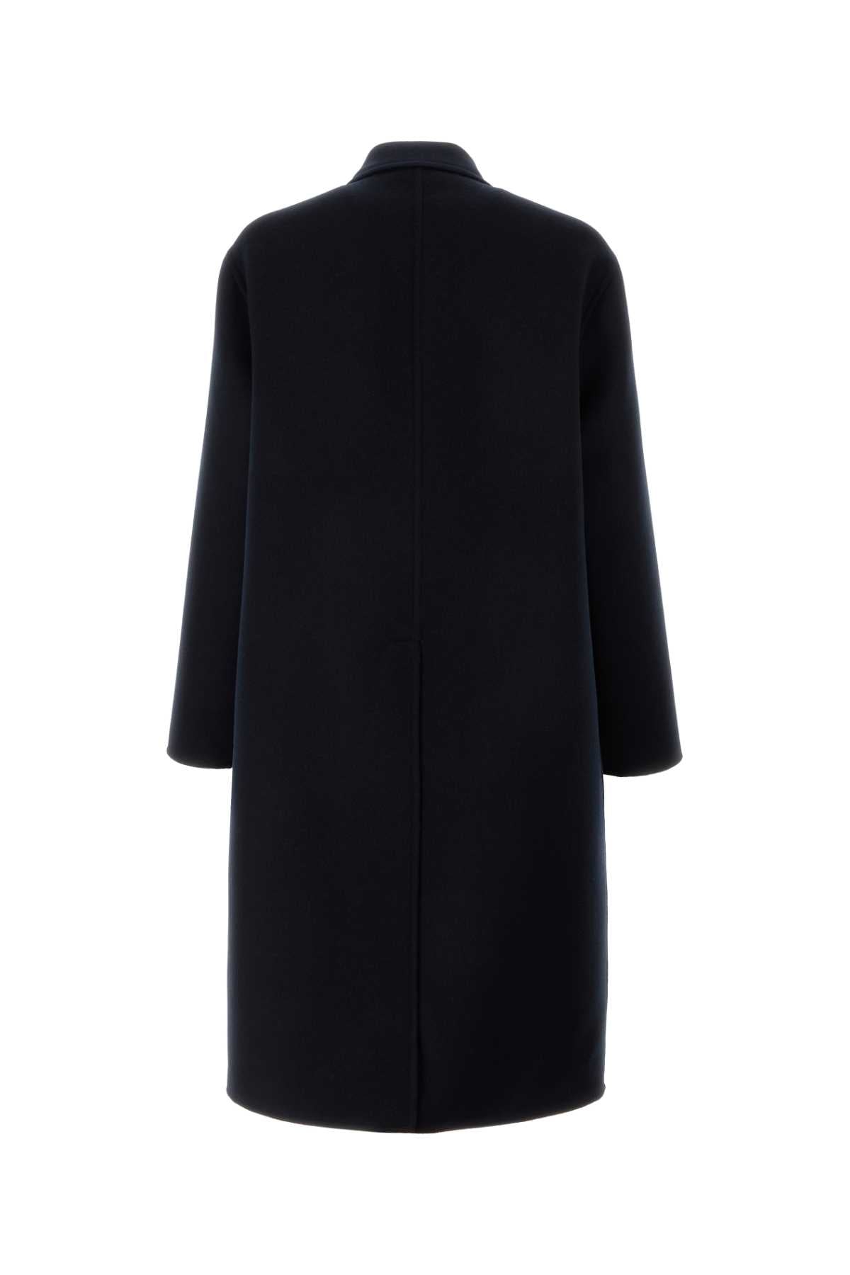 Gucci Men Navy Blue Wool Blend Coat GUCCI