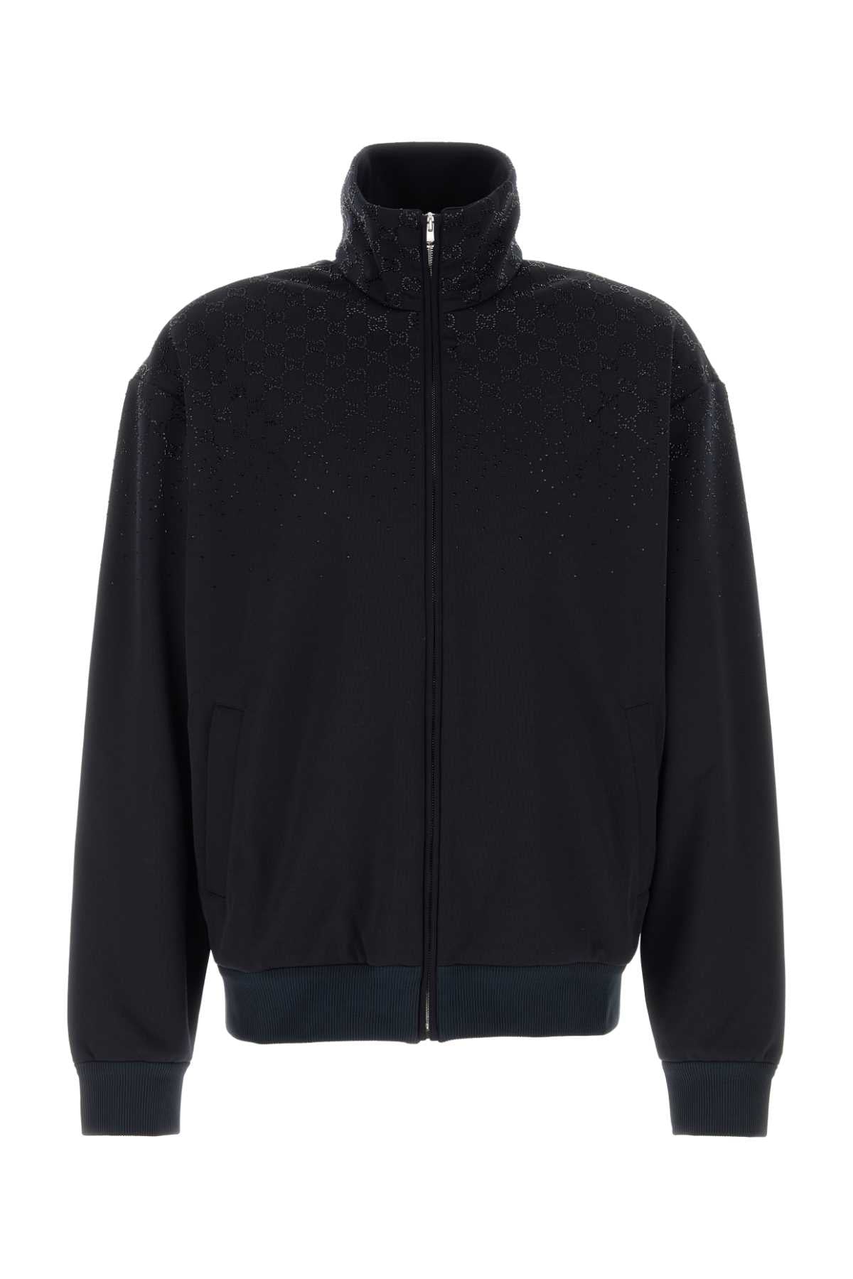 Gucci Men Midnight Blue Tech Jersey Sweatshirt GUCCI