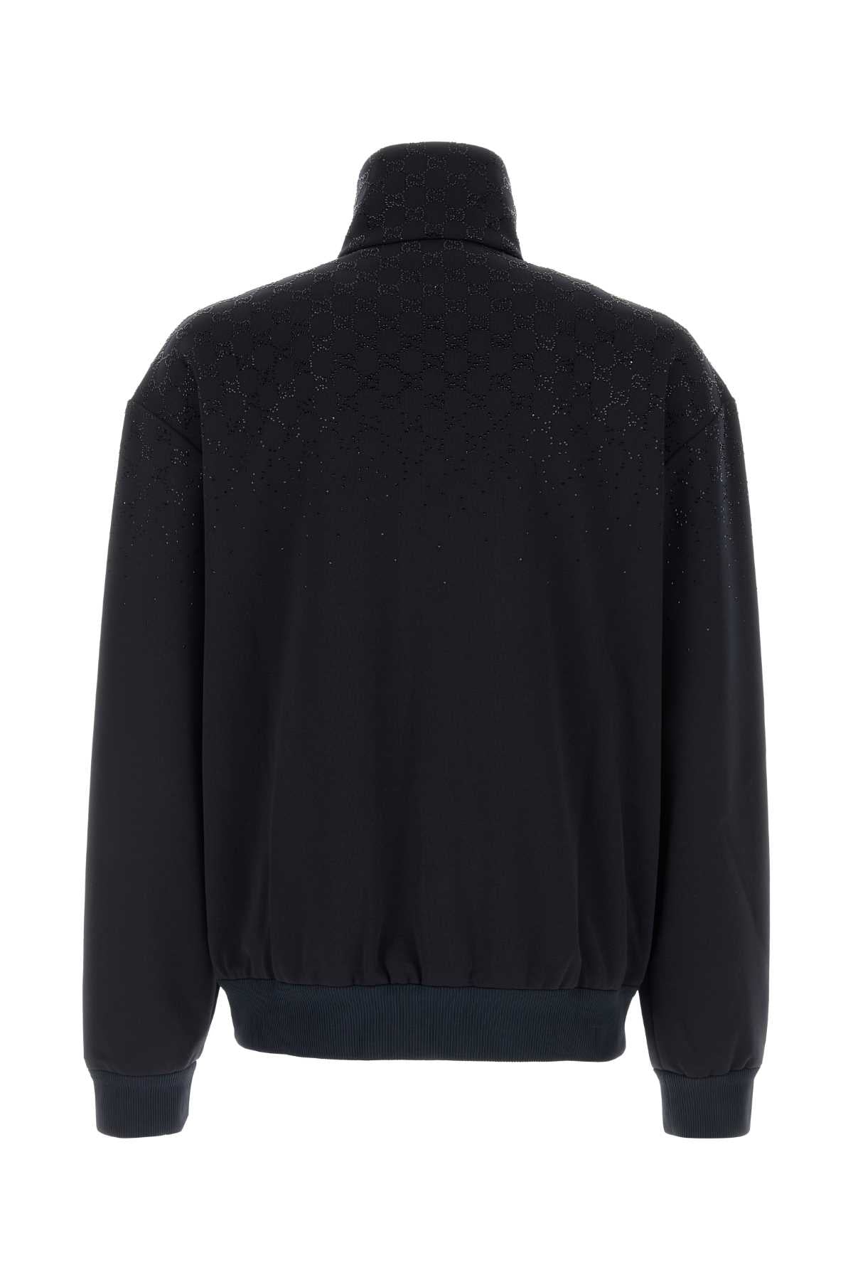Gucci Men Midnight Blue Tech Jersey Sweatshirt GUCCI