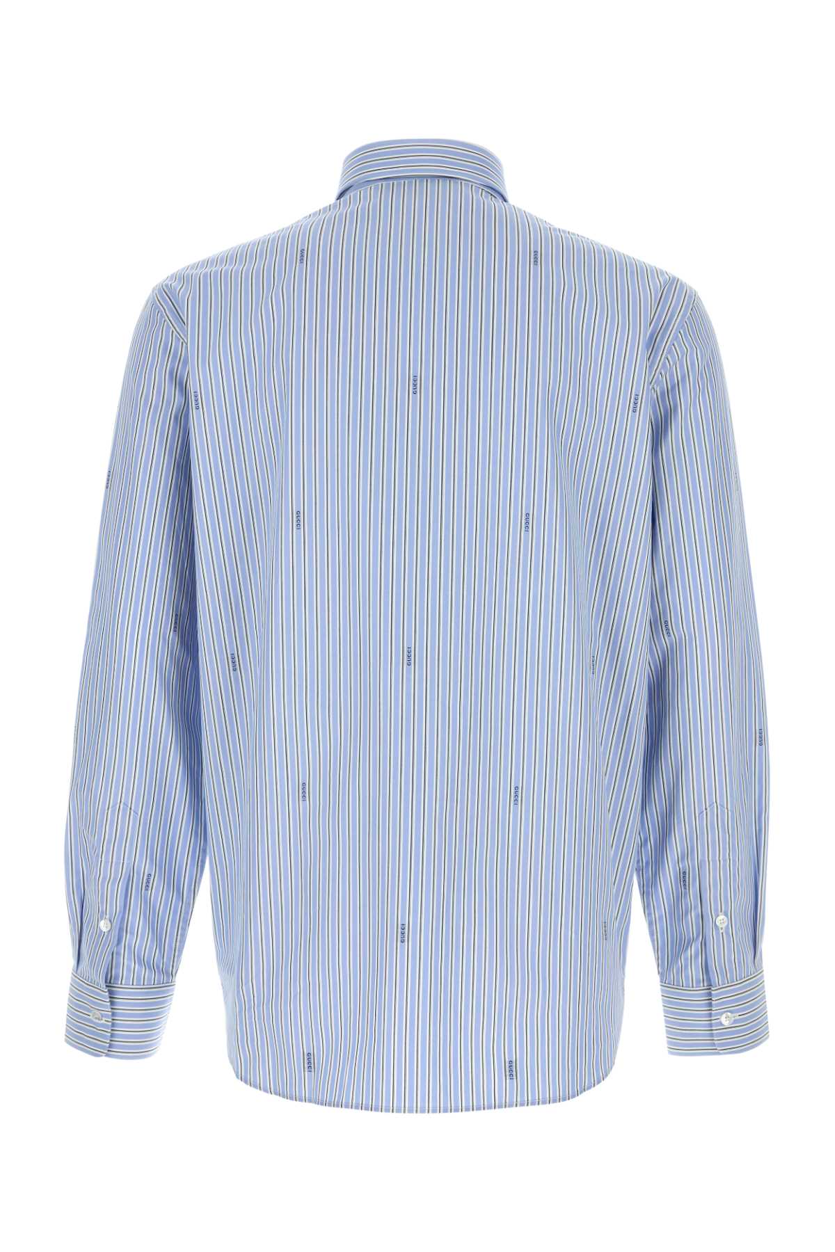 Gucci Men Embroidered Poplin Shirt GUCCI