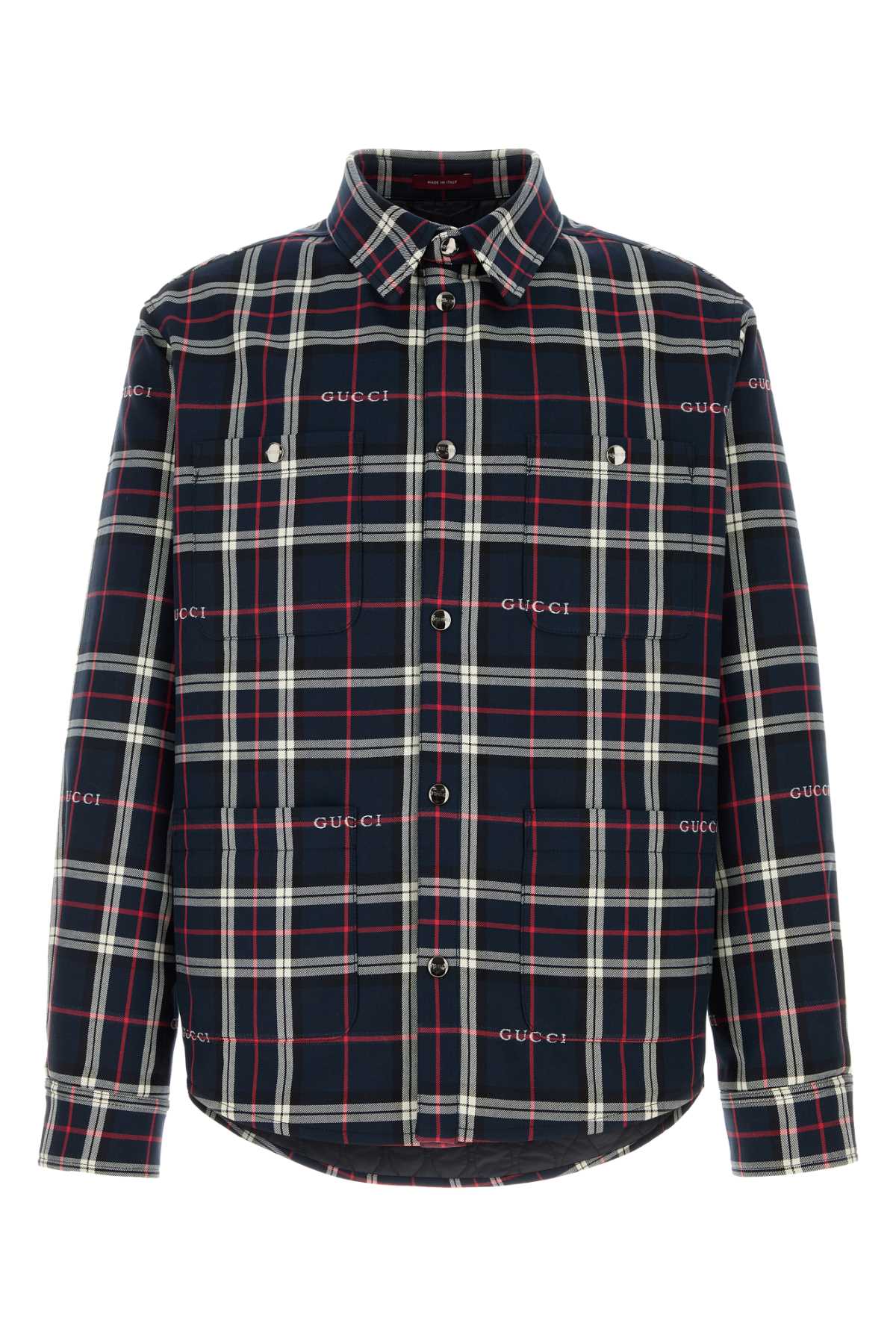 Gucci Men Embroidered Cotton Shirt GUCCI