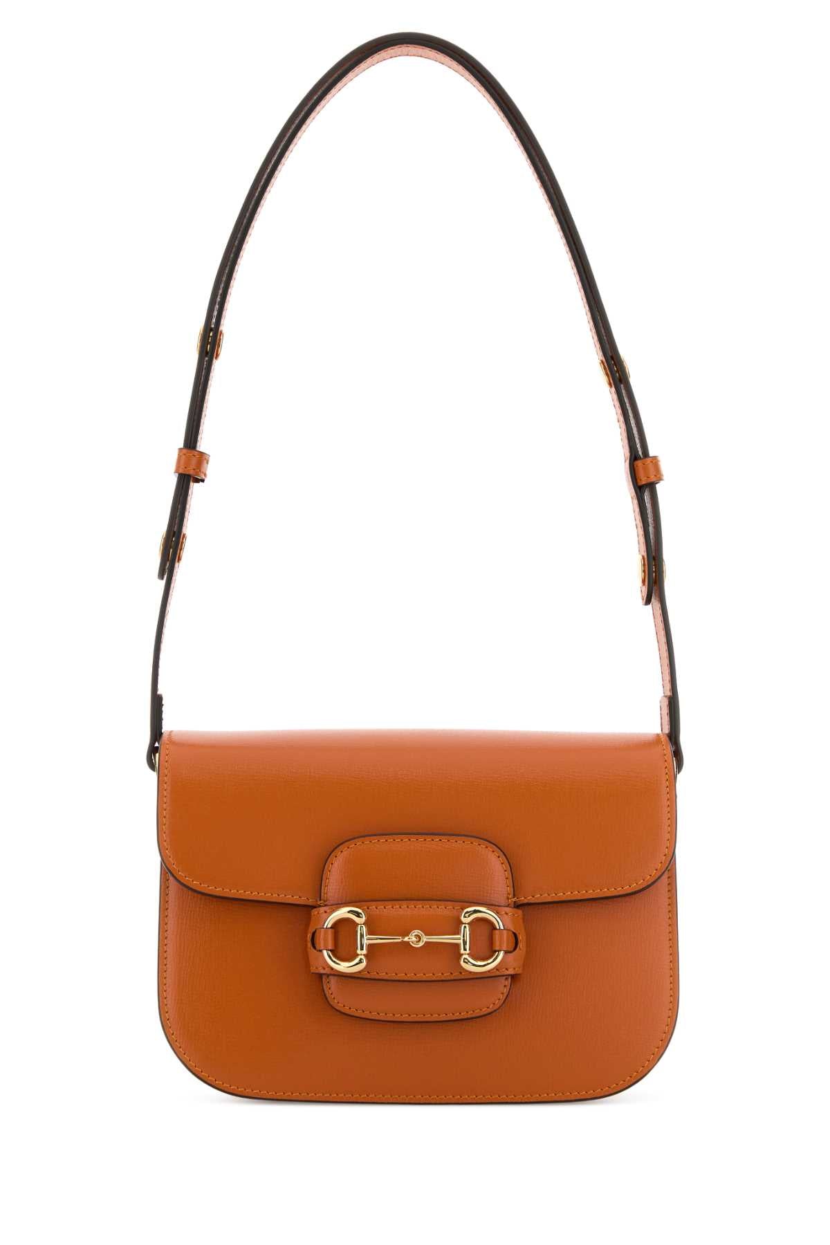 Gucci Women Orange Small Gucci Horsebit 1955 Shoulder Bag GUCCI