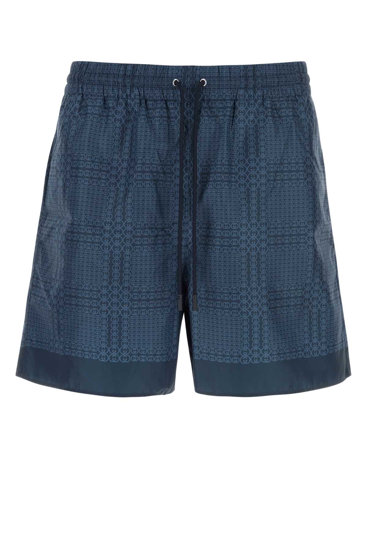 Gucci Men Printed Polyester Swimming Shorts GUCCI