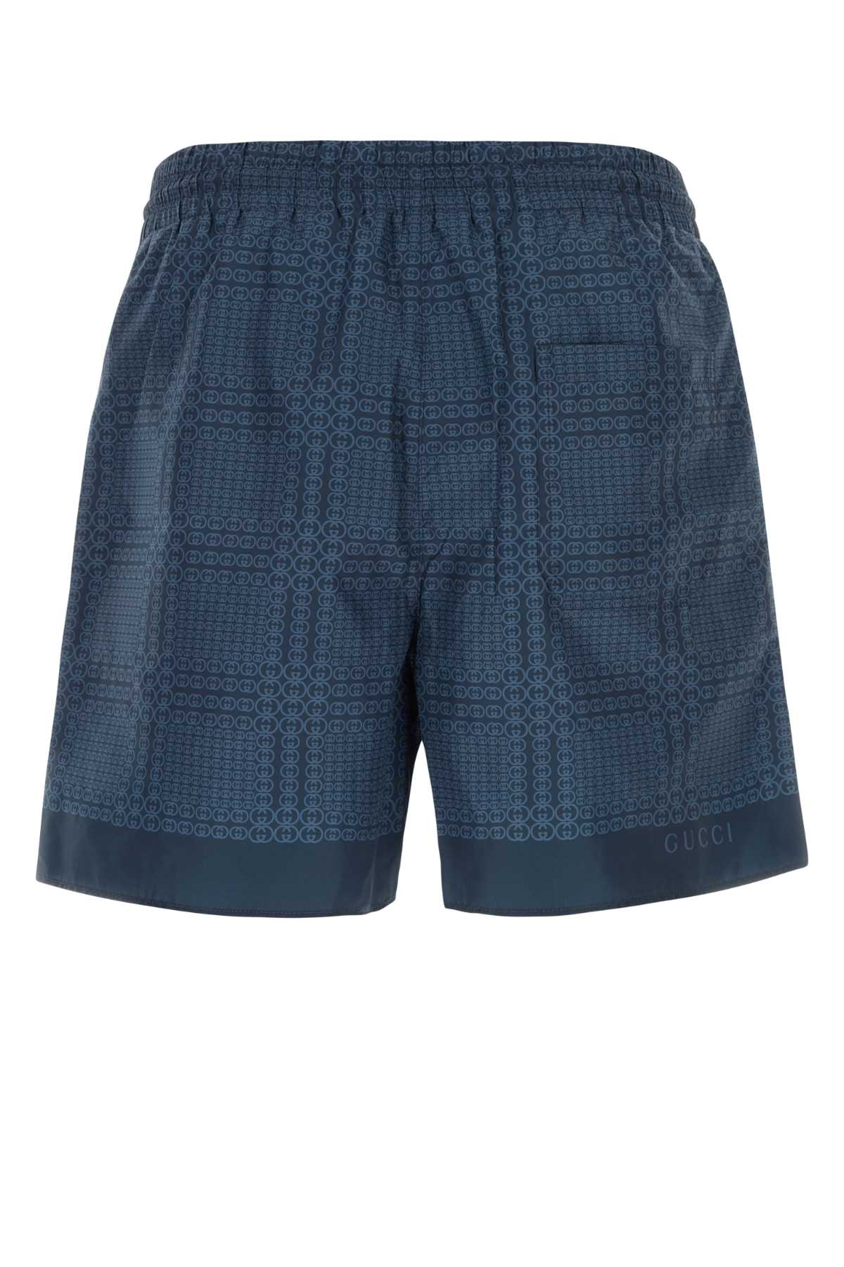 Gucci Men Printed Polyester Swimming Shorts GUCCI