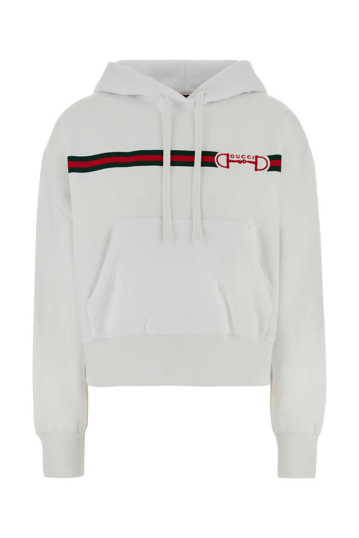 Gucci Women White Cotton Sweatshirt GUCCI