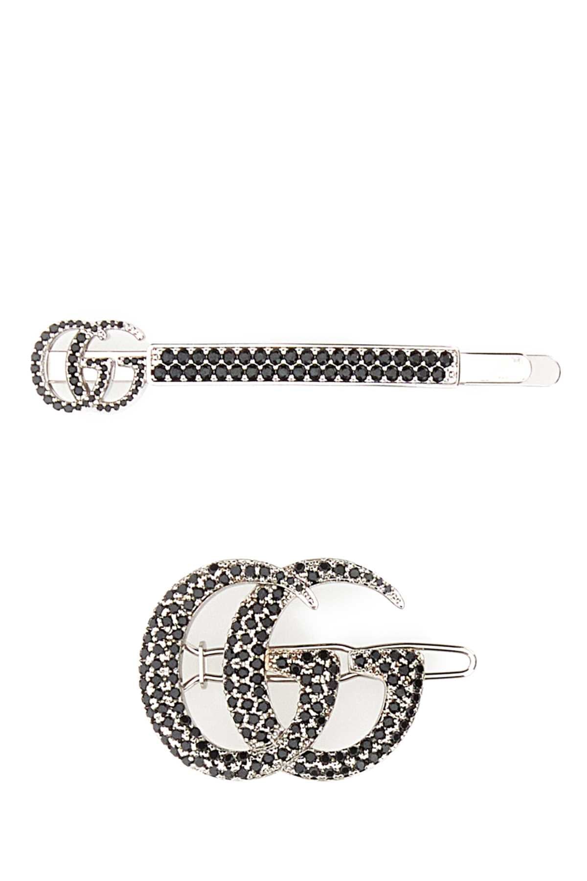 Gucci Women Silver Metal Hair Clips Set GUCCI