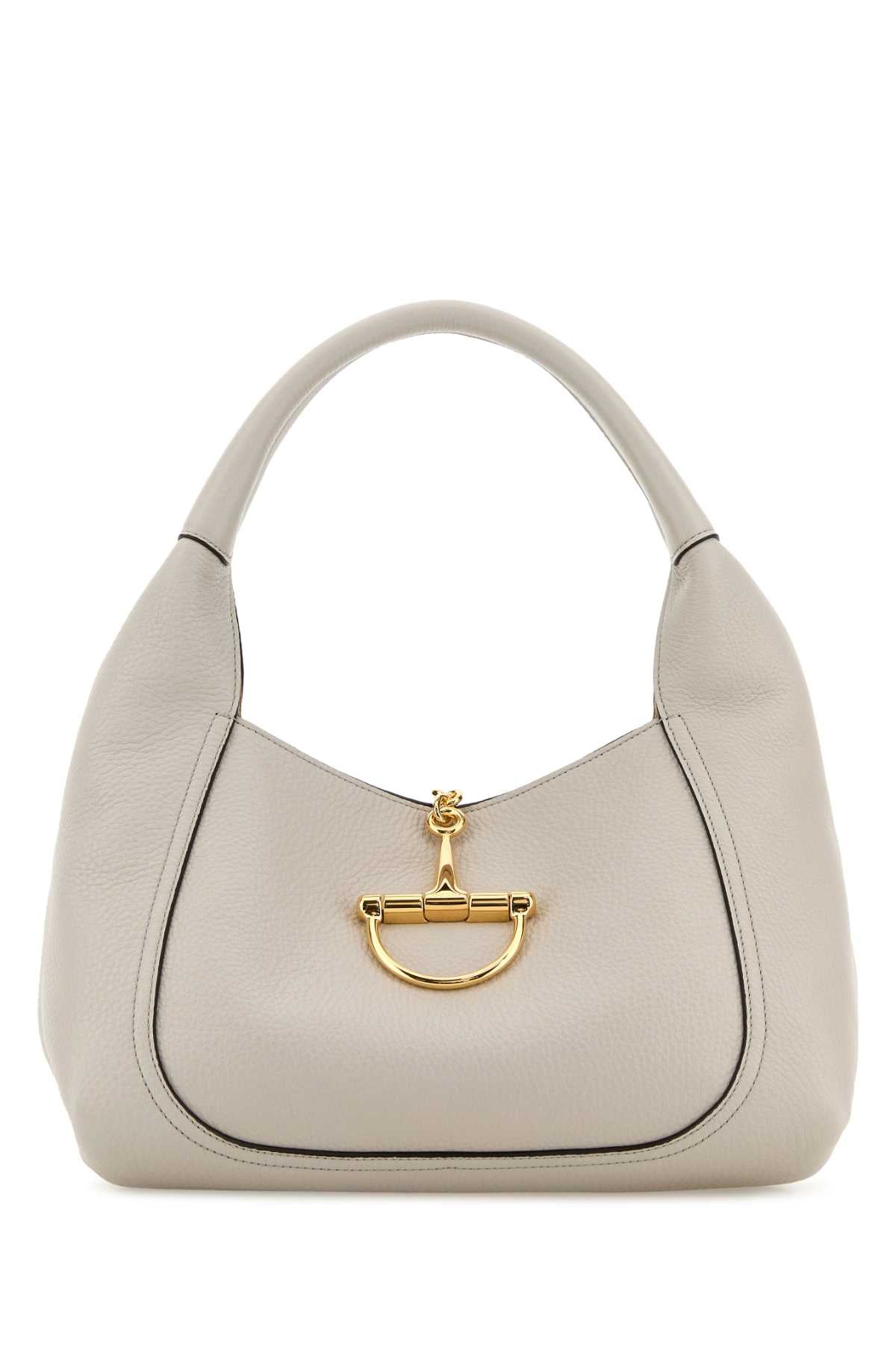 Gucci Women Light Grey Leather Shoulder Bag GUCCI