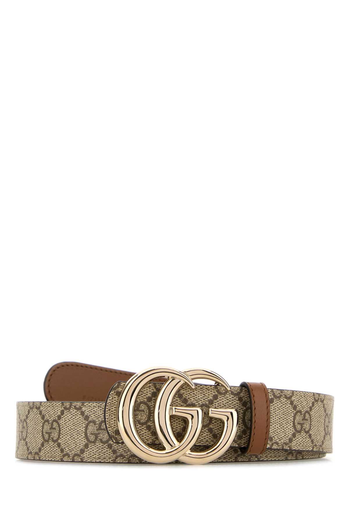 Gucci Women Printed Canvas Reversible Belt GUCCI