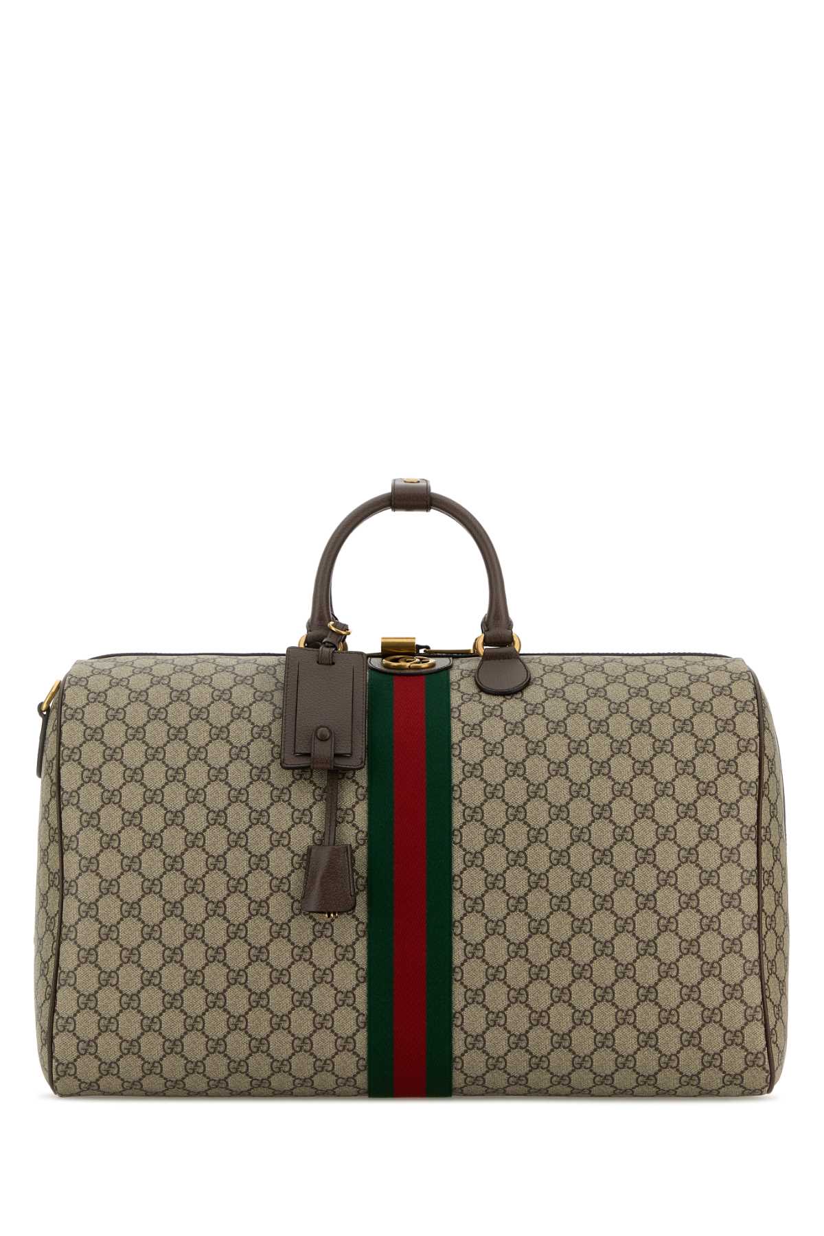 Gucci Men Printed Canvas Large Gucci Savoy Travel Bag GUCCI