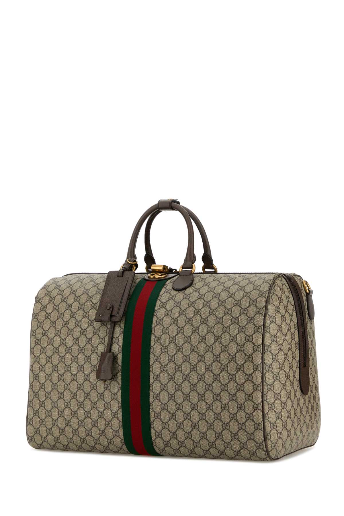 Gucci Men Printed Canvas Large Gucci Savoy Travel Bag GUCCI