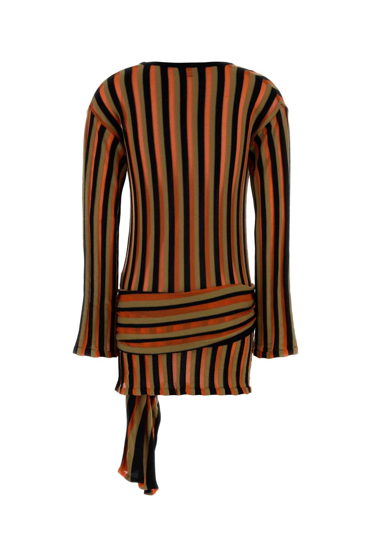 Blumarine Women Embroidered Knit Mini Dress BLUMARINE