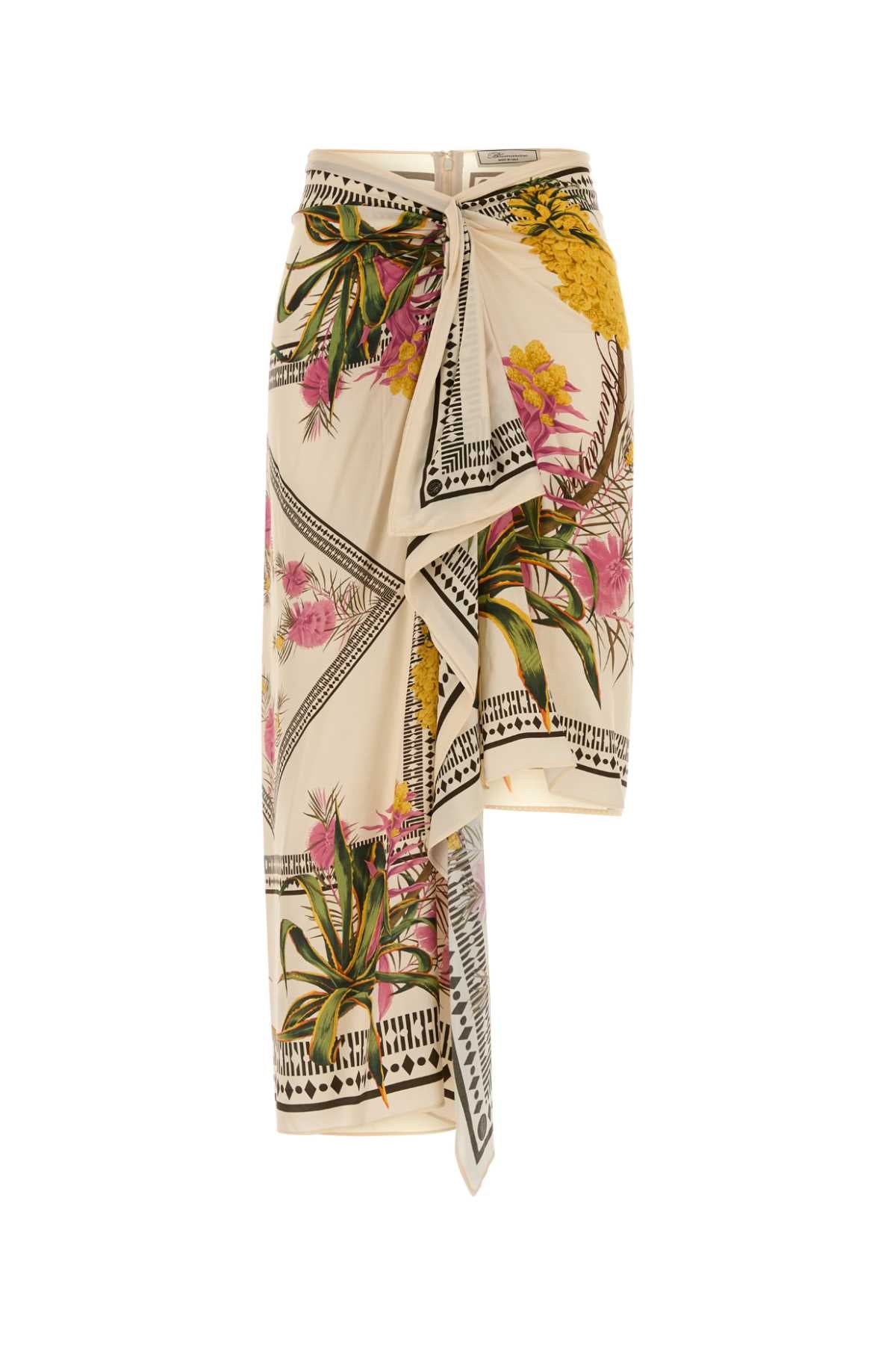 Blumarine Women Printed Twill Skirt BLUMARINE