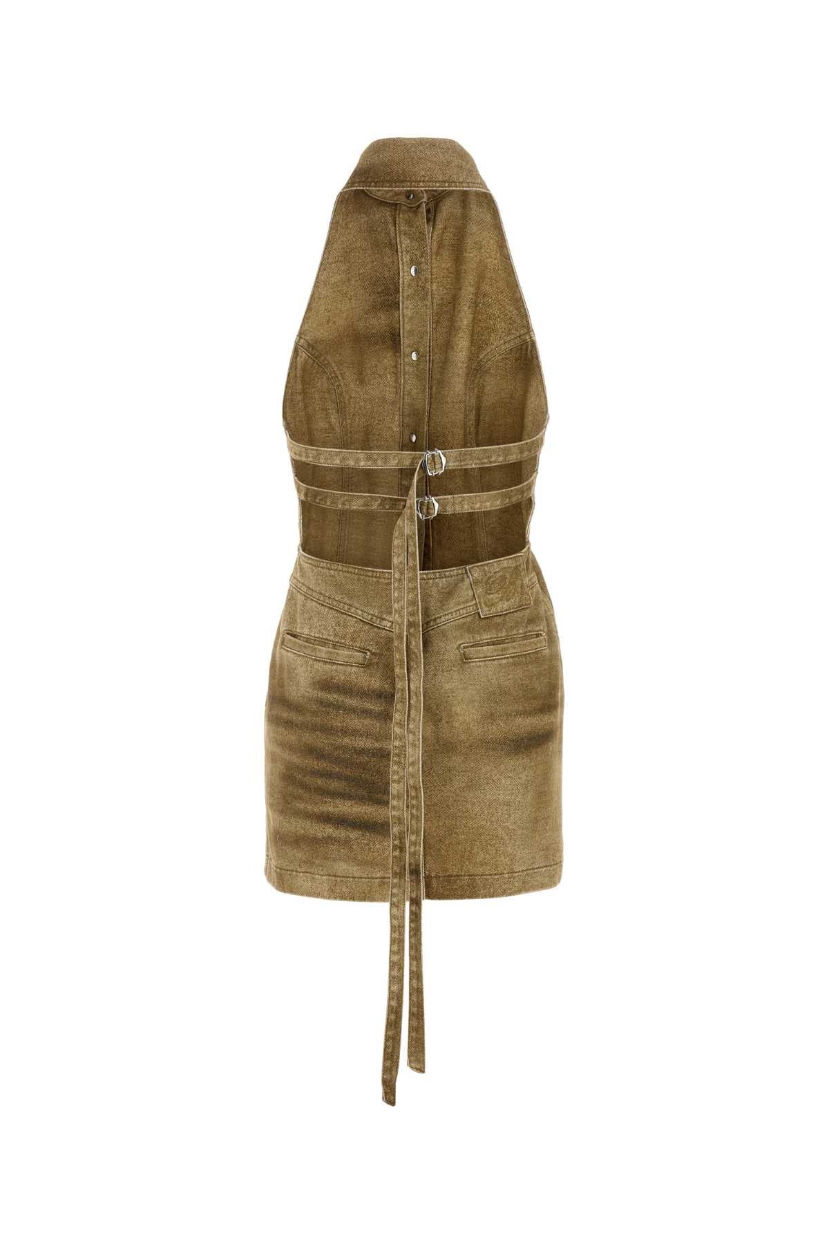 Blumarine Women Printed Denim Mini Dress BLUMARINE