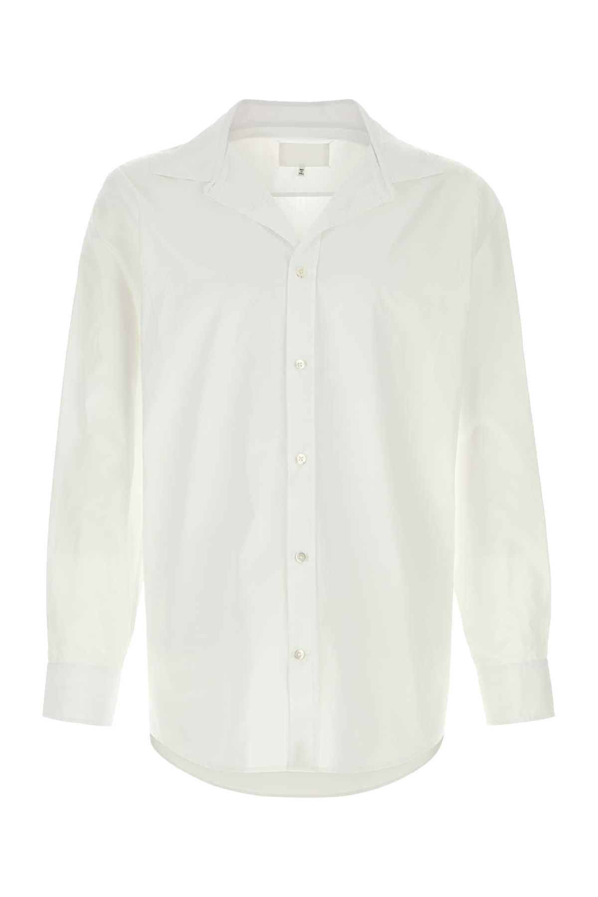 Maison Margiela Men White Poplin Shirt MAISON MARGIELA