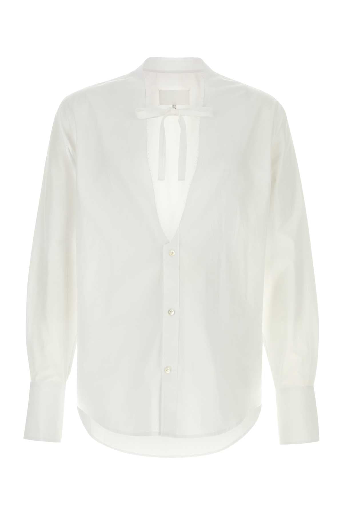 Maison Margiela Men White Poplin Shirt MAISON MARGIELA