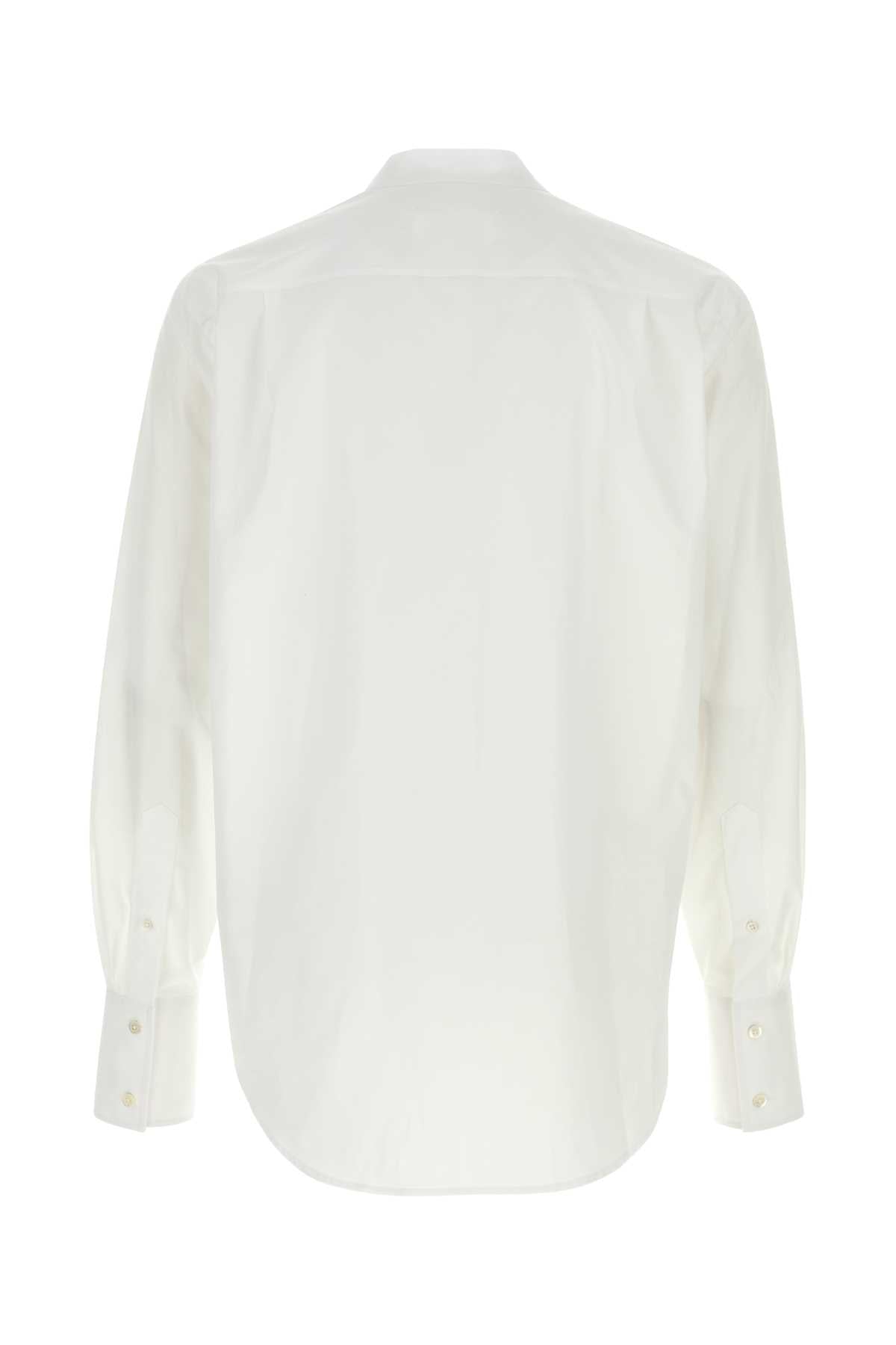 Maison Margiela Men White Poplin Shirt MAISON MARGIELA