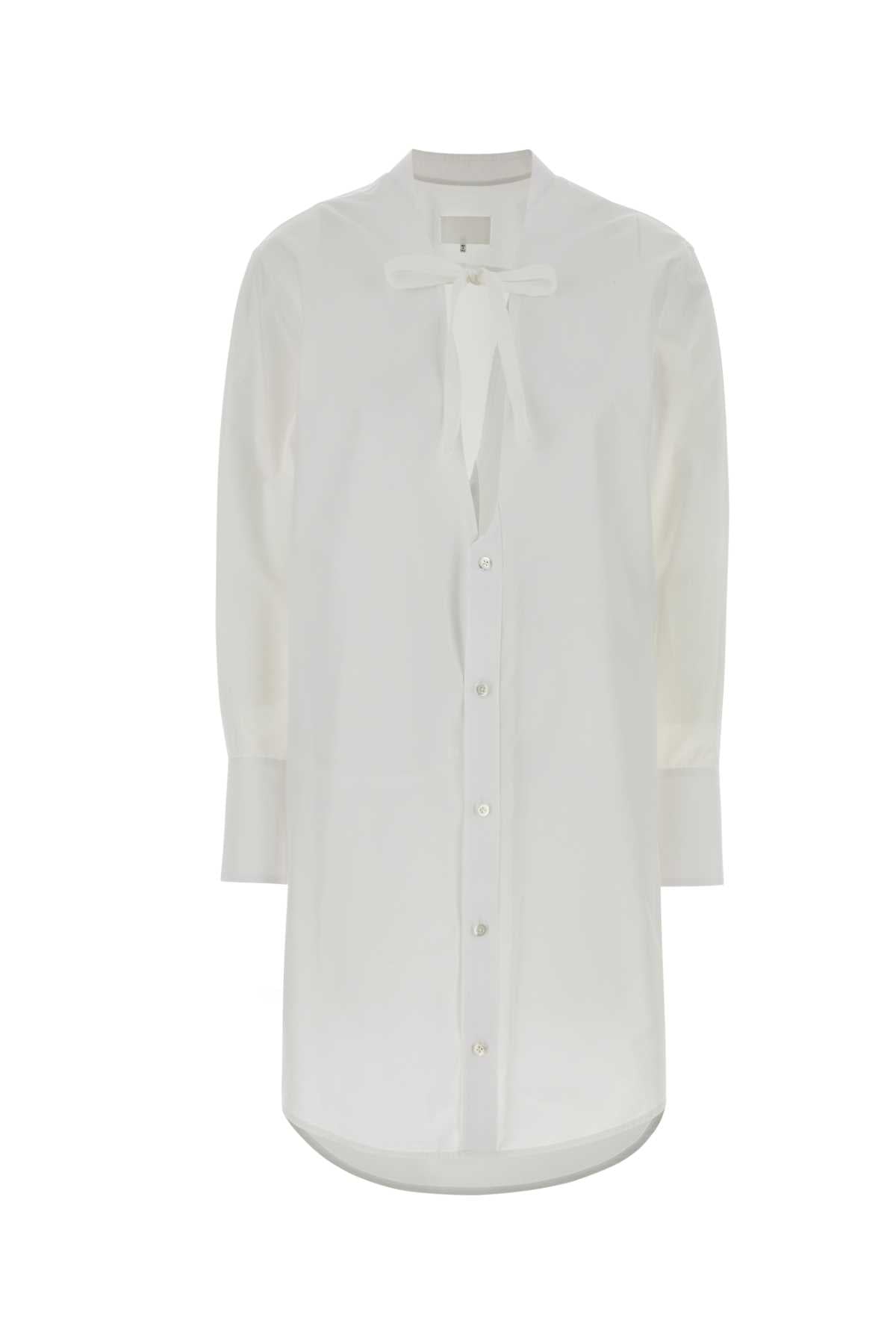 Maison Margiela Women White Poplin Shirt Dress MAISON MARGIELA