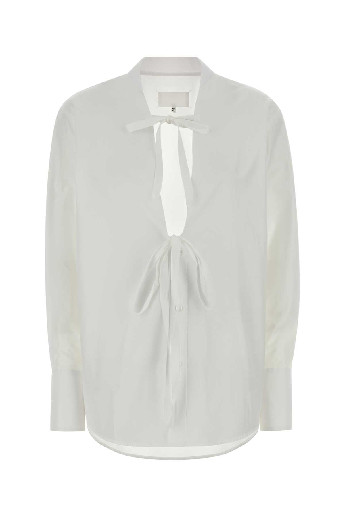 Maison Margiela Women White Poplin Shirt MAISON MARGIELA