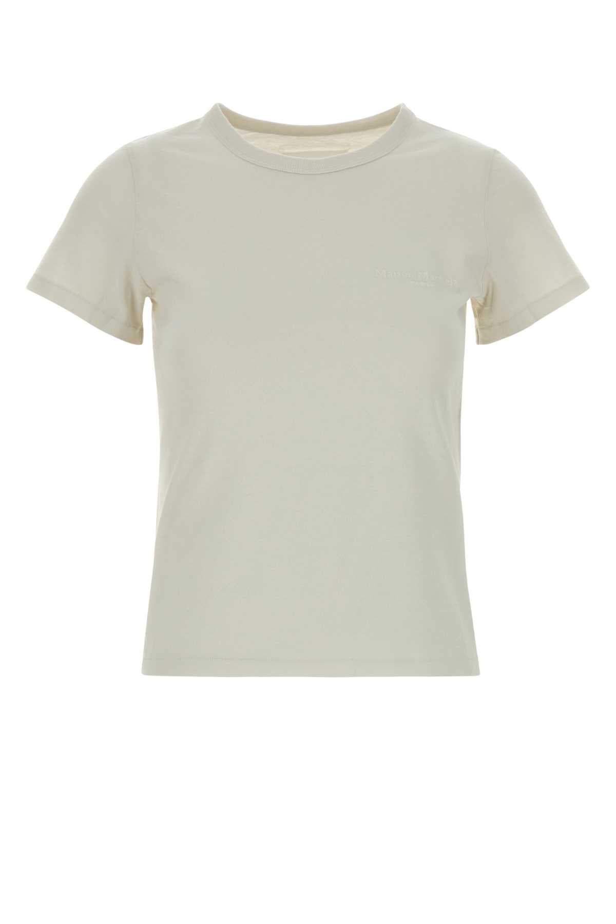 Maison Margiela Women Chalk Cotton T-Shirt MAISON MARGIELA