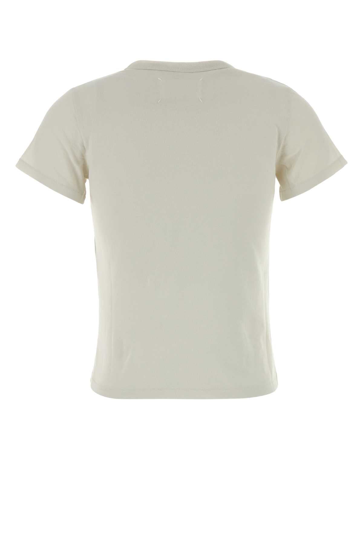 Maison Margiela Women Chalk Cotton T-Shirt MAISON MARGIELA