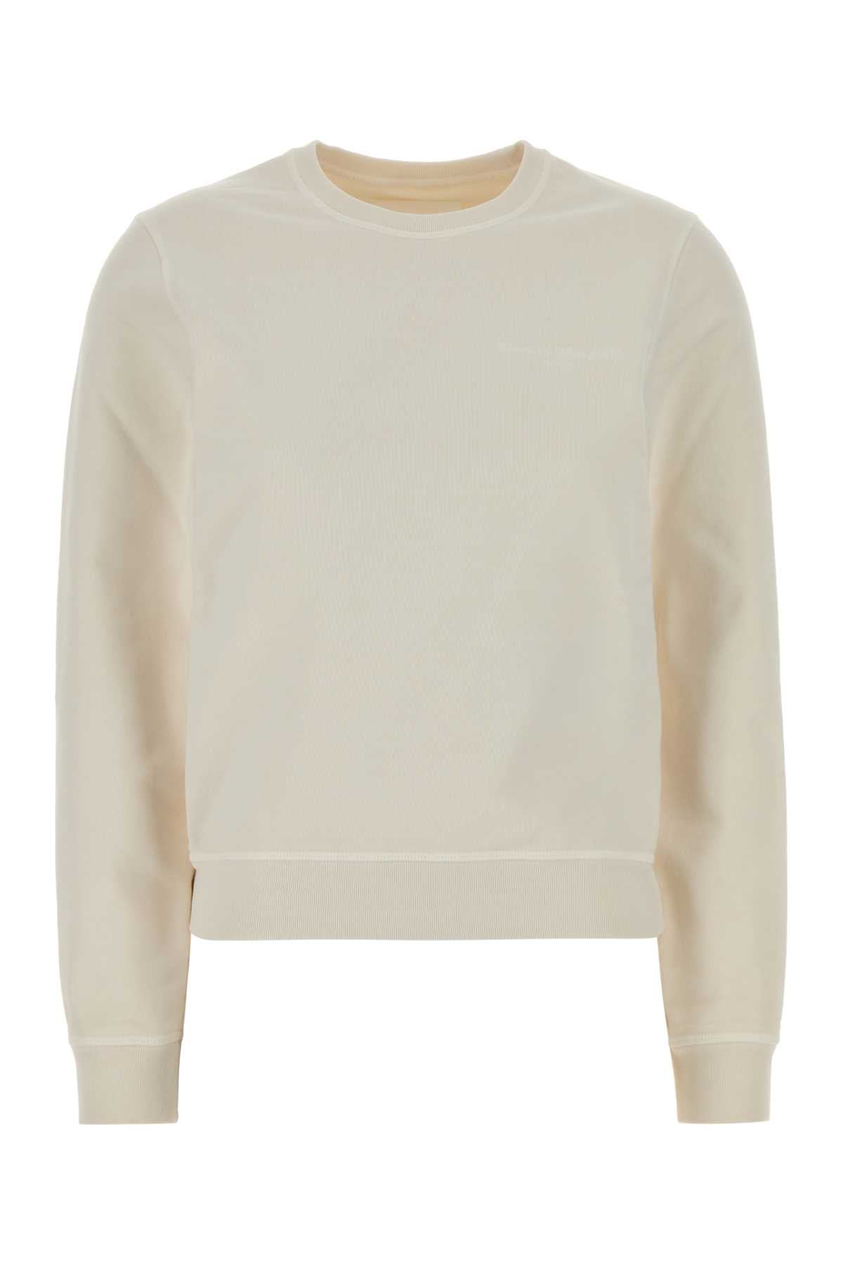 Maison Margiela Women Ivory Cotton Sweatshirt MAISON MARGIELA