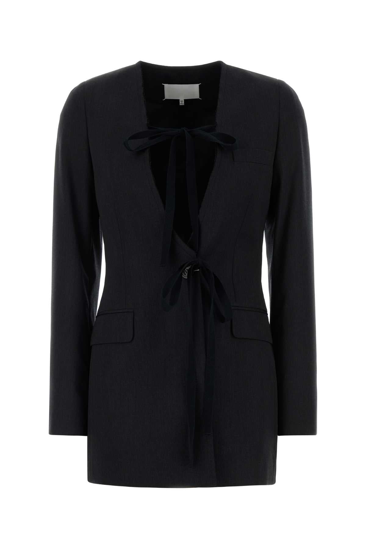 Maison Margiela Women Slate Wool Blazer MAISON MARGIELA