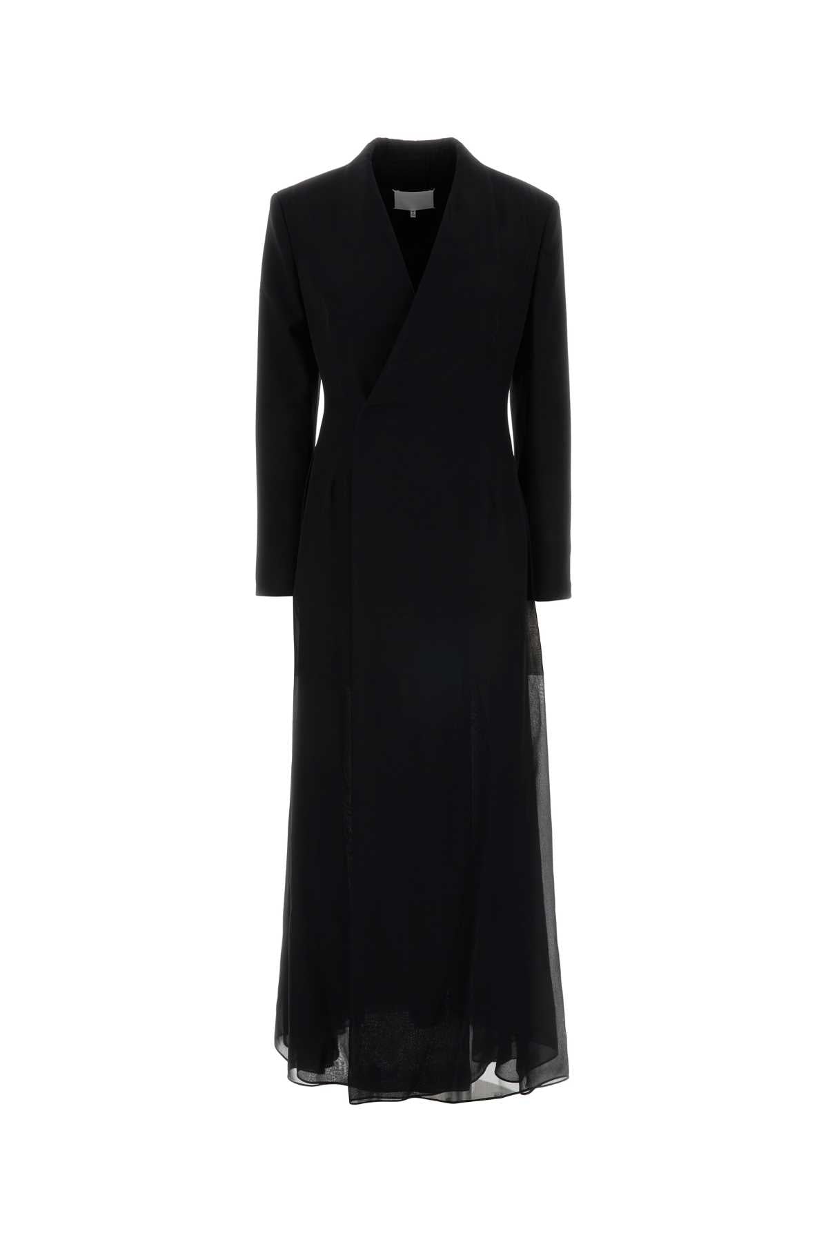 Maison Margiela Women Black Crepe And Twill Blazer Dress MAISON MARGIELA