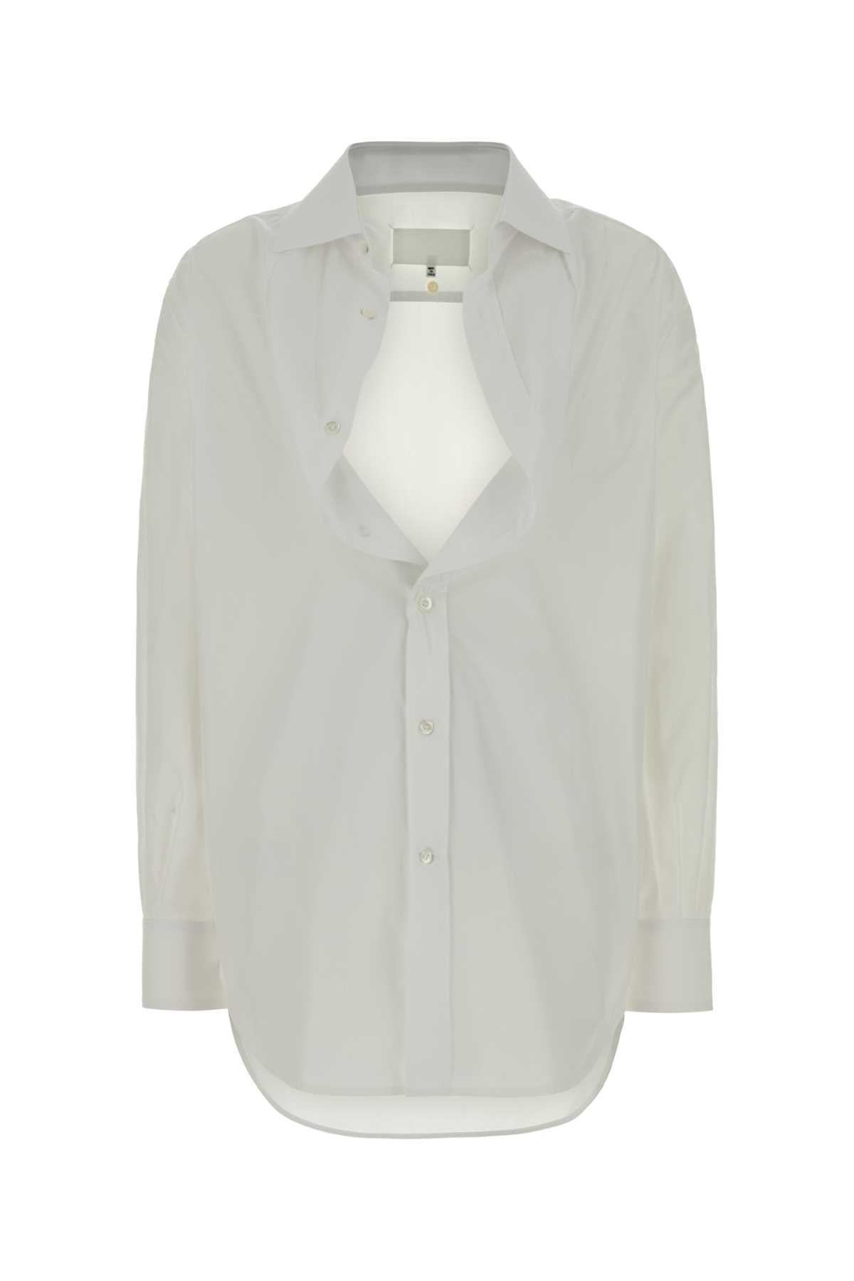 Maison Margiela Women White Poplin Shirt MAISON MARGIELA