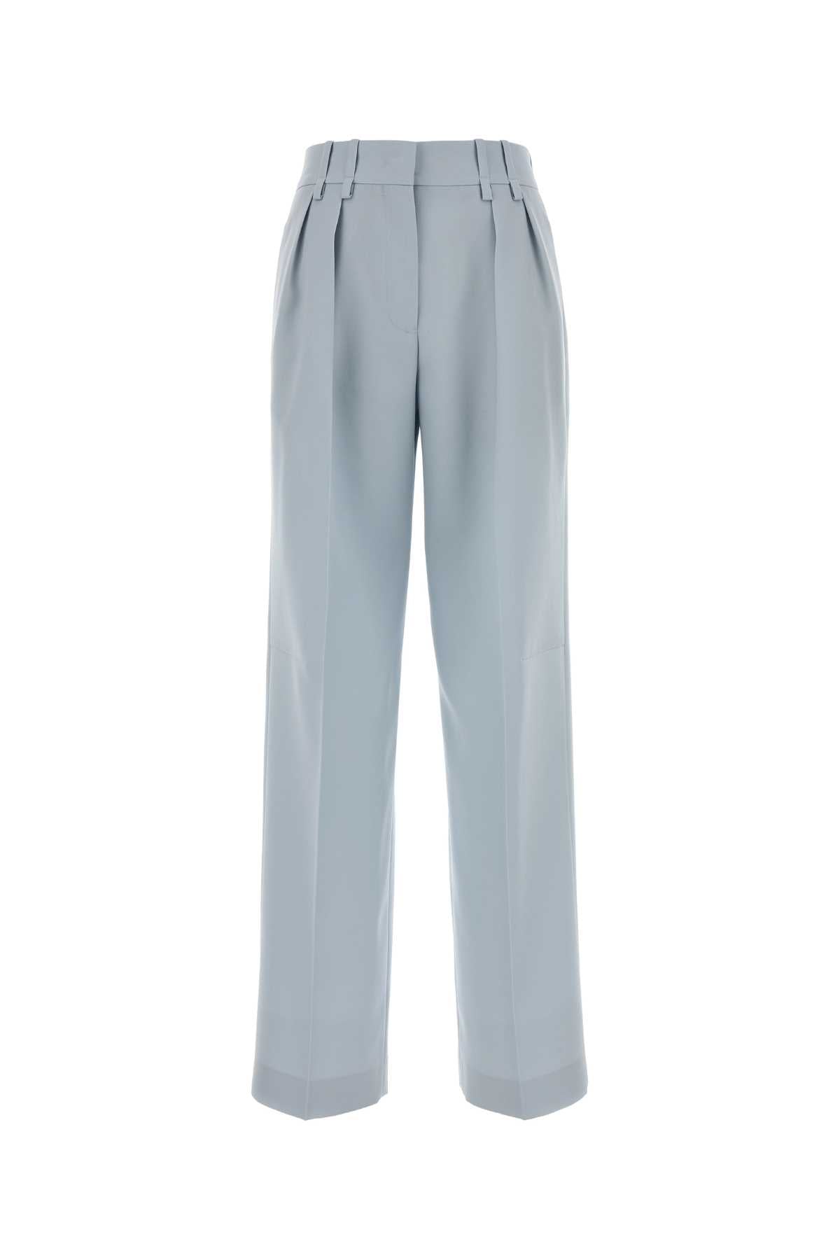 Jil Sander Women Pastel Light Blue Wool Palazzo Pant JIL SANDER