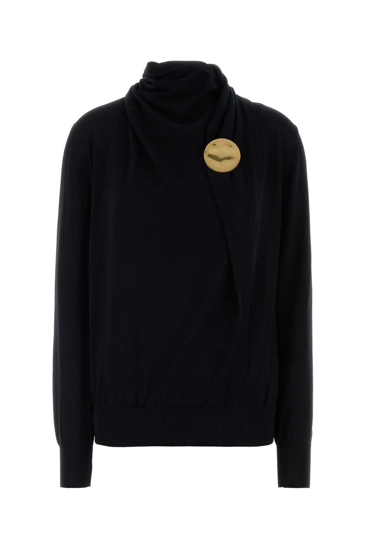 Jil Sander Women Black Wool Sweater JIL SANDER