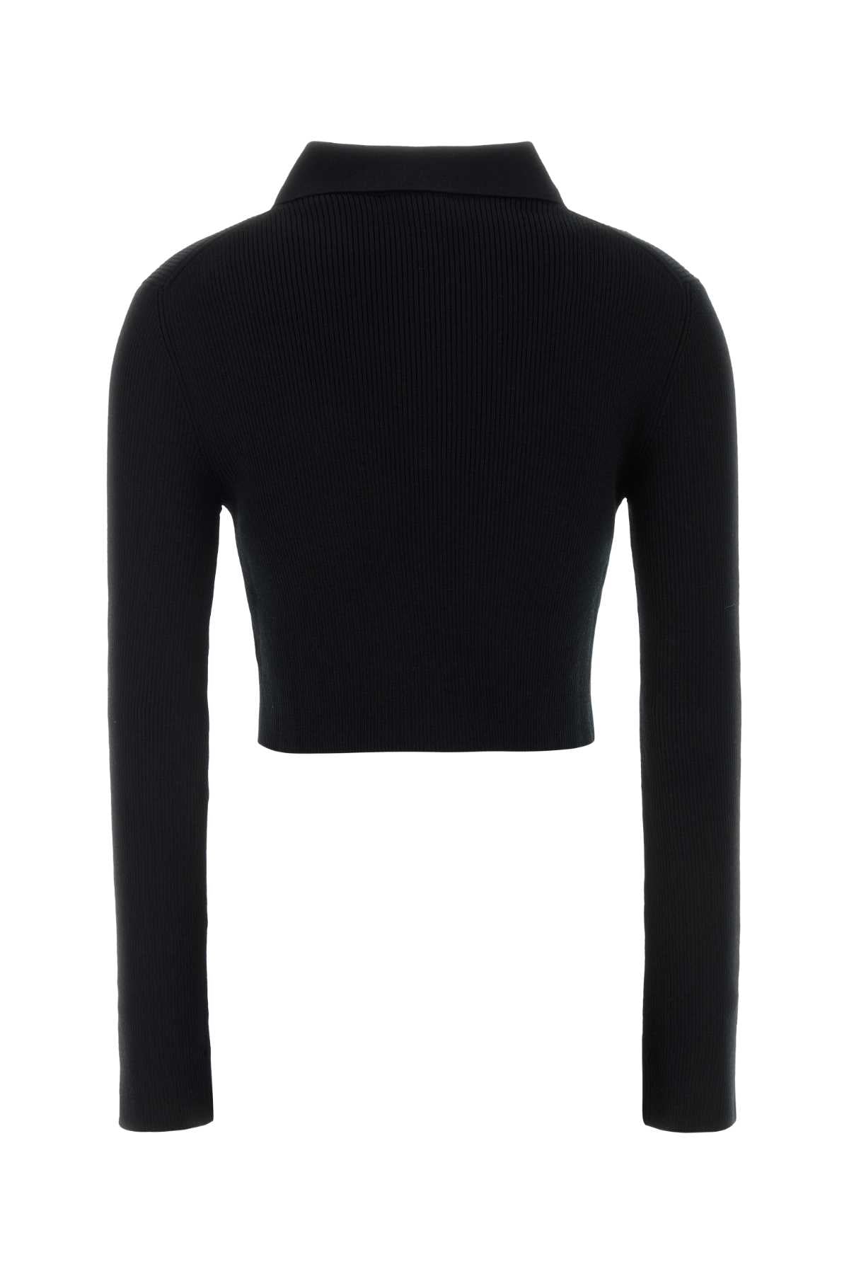Jil Sander Women Black Wool Cardigan JIL SANDER