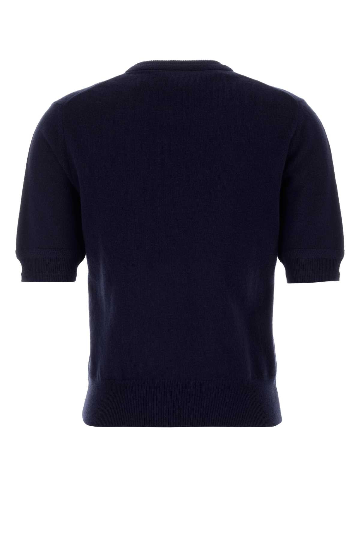 Jil Sander Women Midnight Blue Wool Sweater JIL SANDER