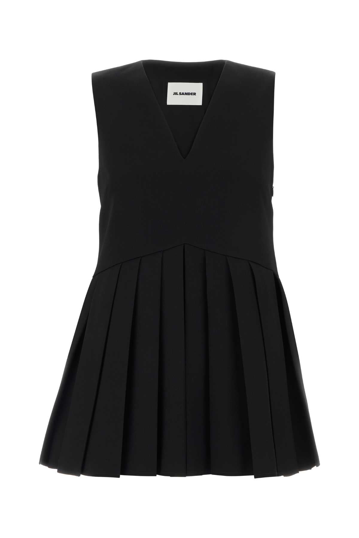 Jil Sander Women Black Wool Top JIL SANDER