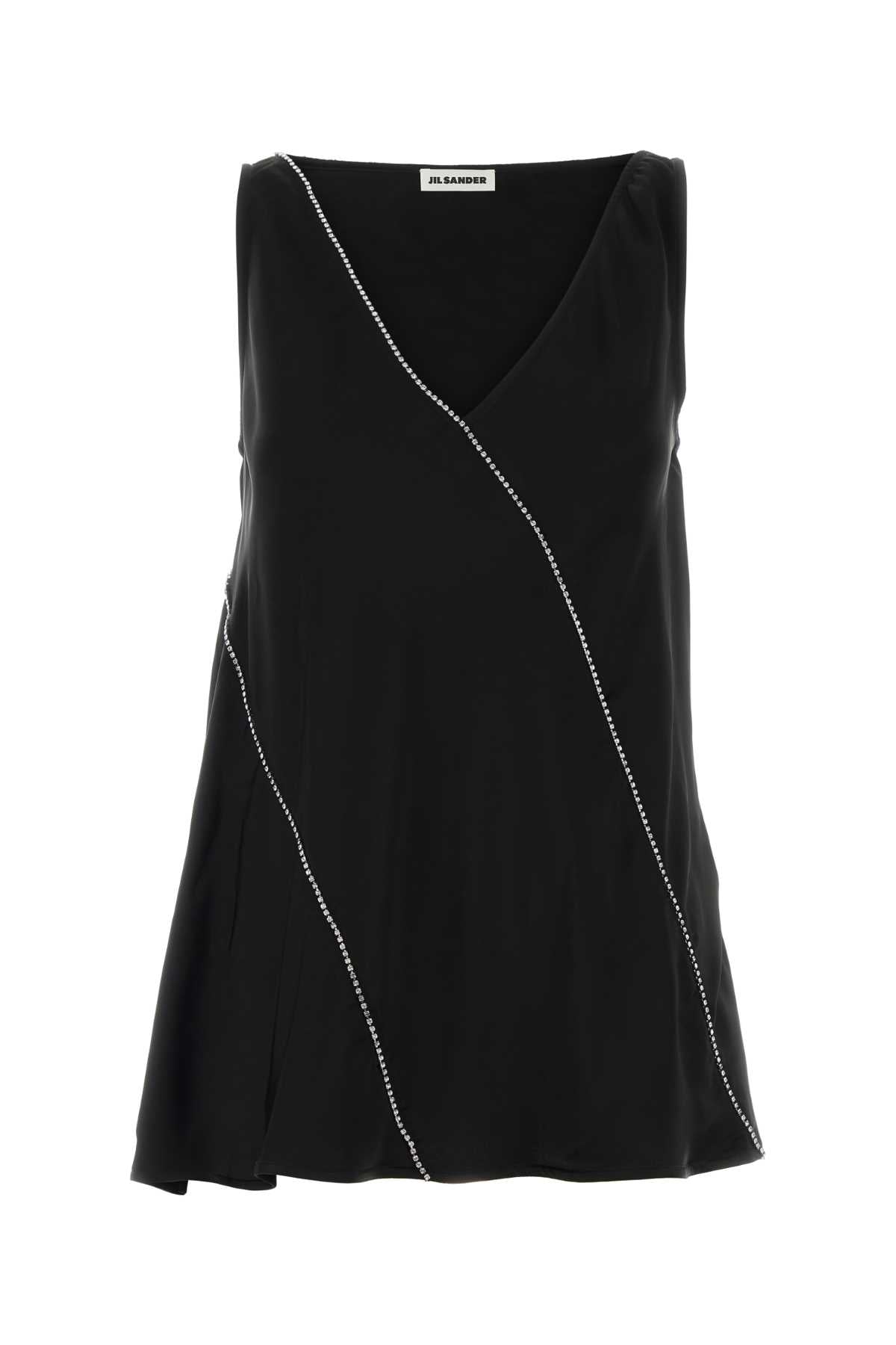 Jil Sander Women Black Viscose Top