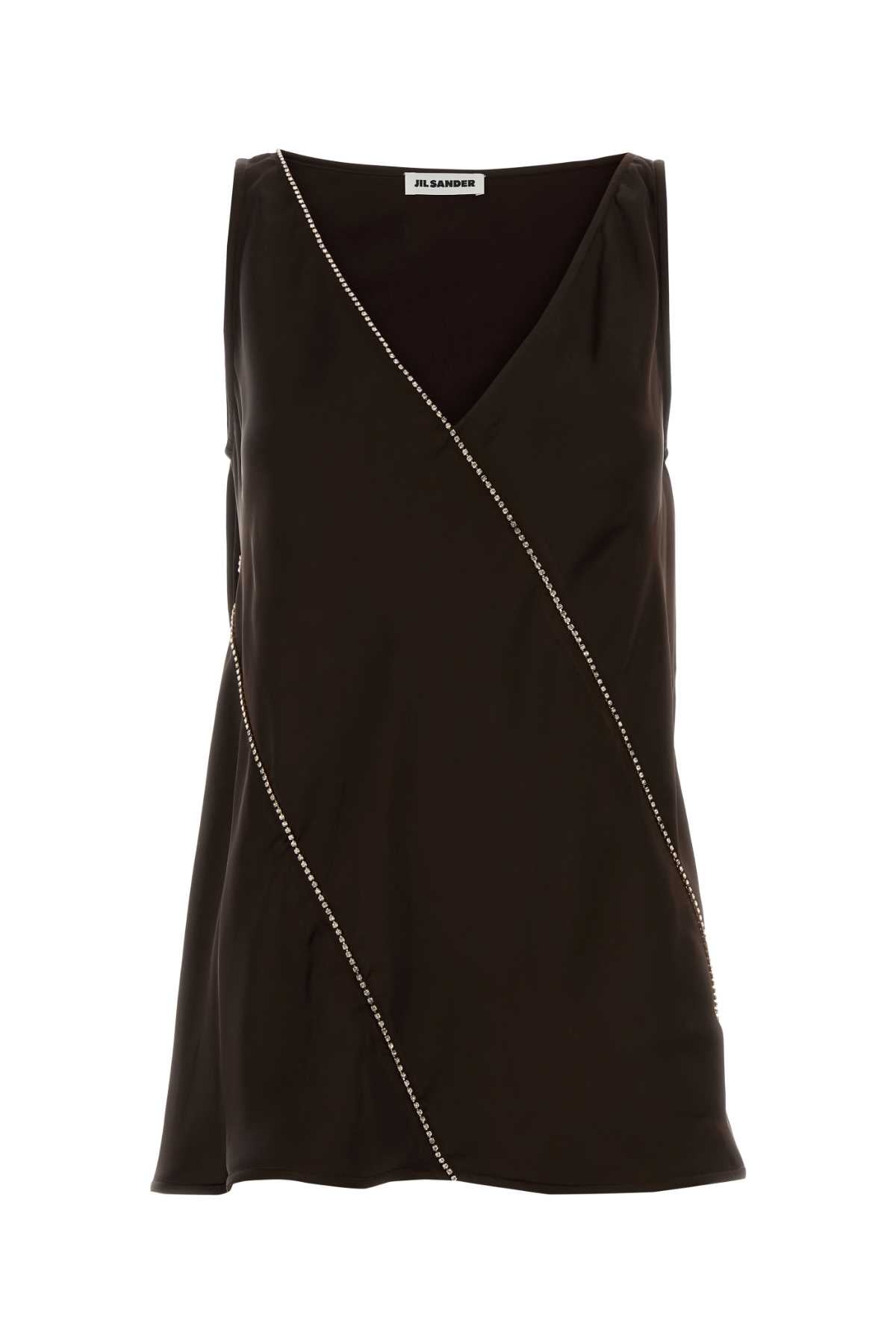 Jil Sander Women Chocolate Viscose Top