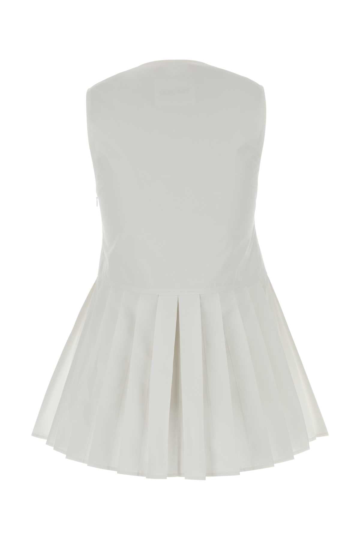Jil Sander Women White Poplin Top JIL SANDER