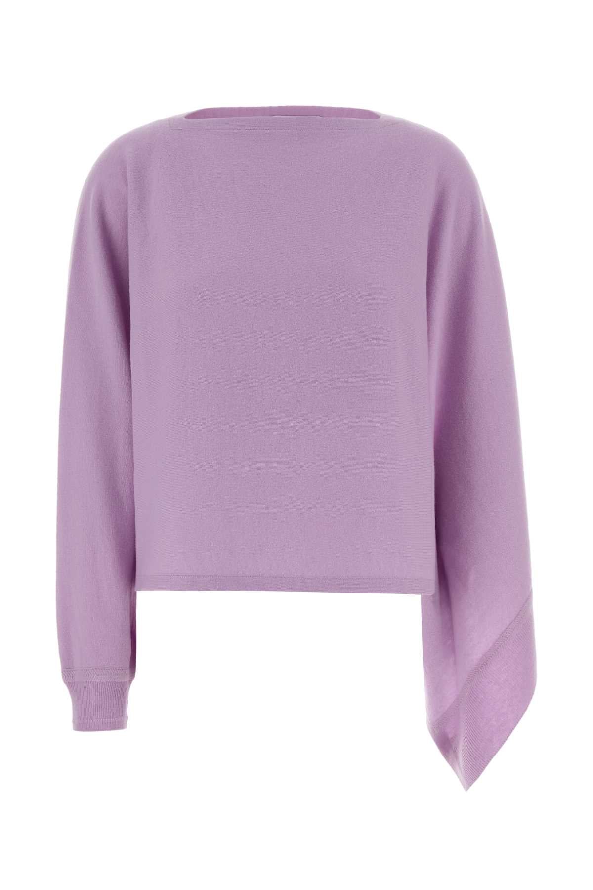 Jil Sander Women Lilac Wool Cape JIL SANDER