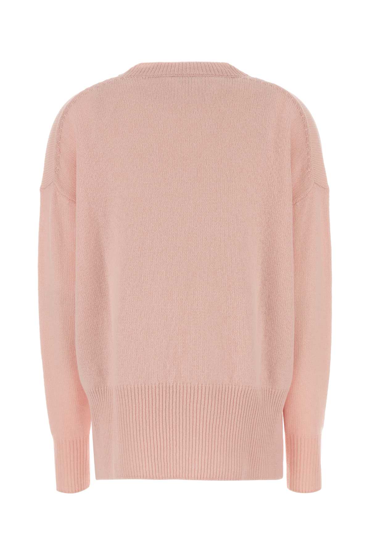 Jil Sander Women Pink Cashmere Oversize Sweater JIL SANDER