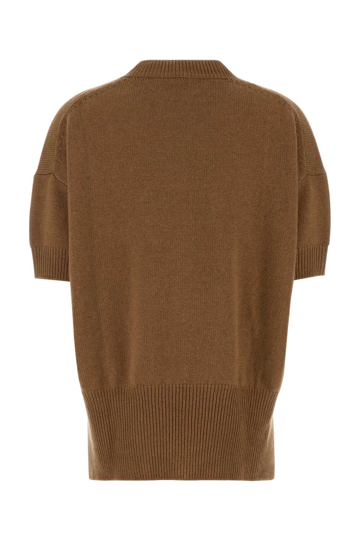 Jil Sander Women Camel Cashmere Sweater JIL SANDER