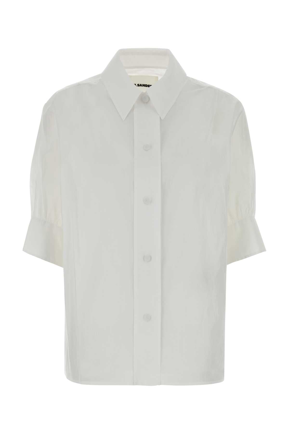 Jil Sander Women White Cotton Shirt JIL SANDER