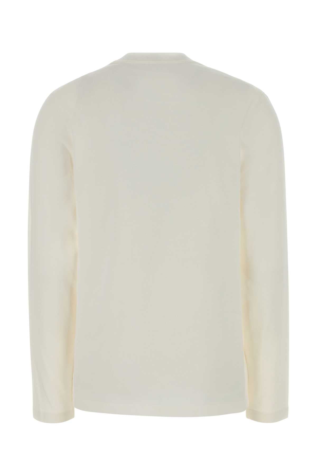 Jil Sander Women White Cotton T-Shirt JIL SANDER