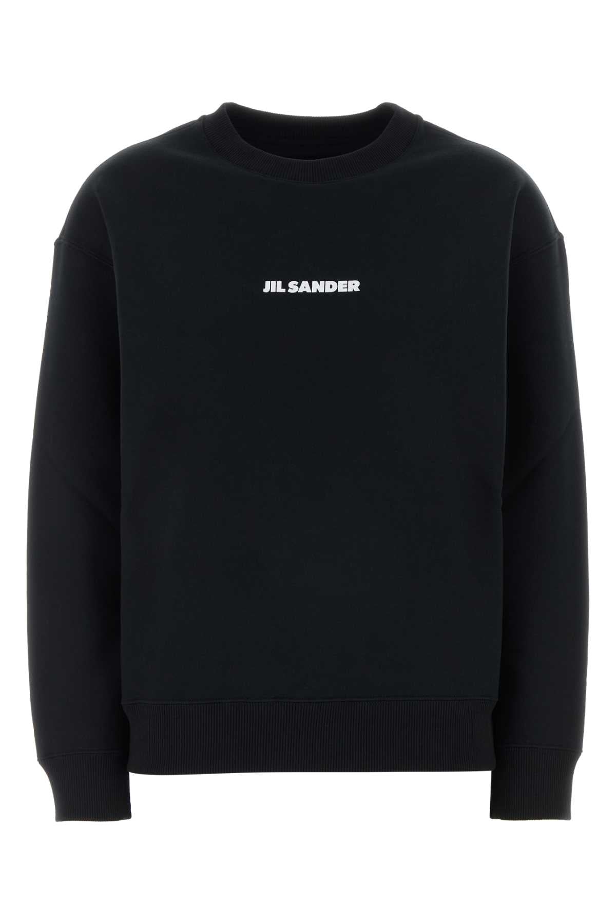 Jil Sander Women Black Cotton Sweatshirt JIL SANDER
