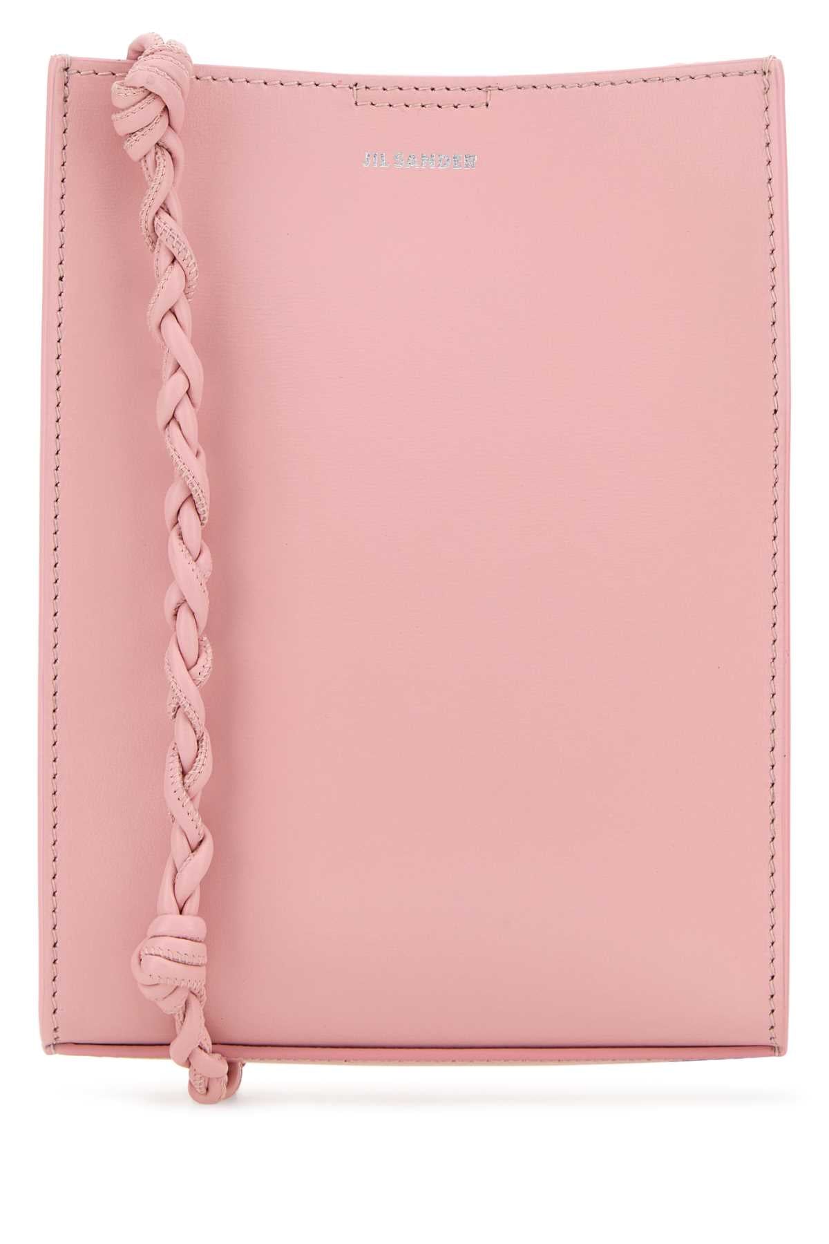 Jil Sander Women Pink Leather Small Tangle Shoulder Bag JIL SANDER
