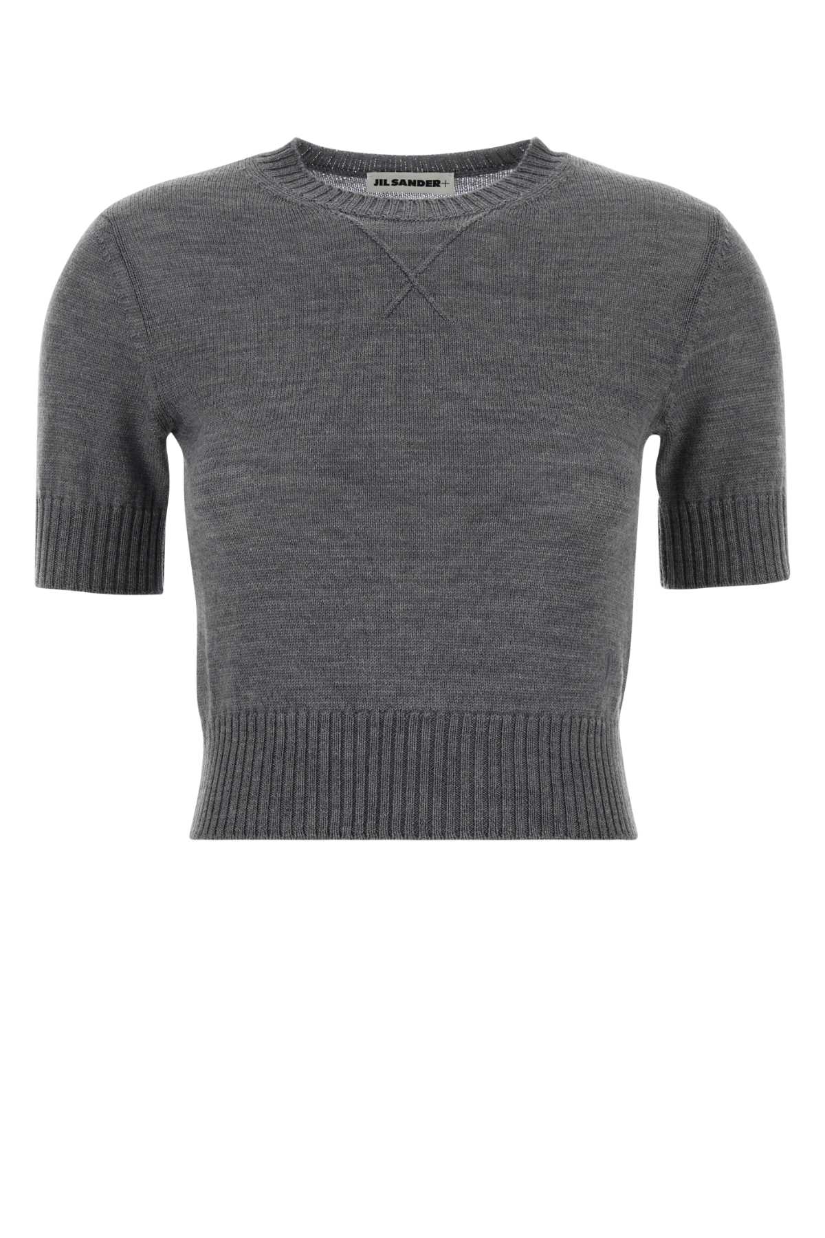 Jil Sander Women Dark Grey Wool Sweater JIL SANDER